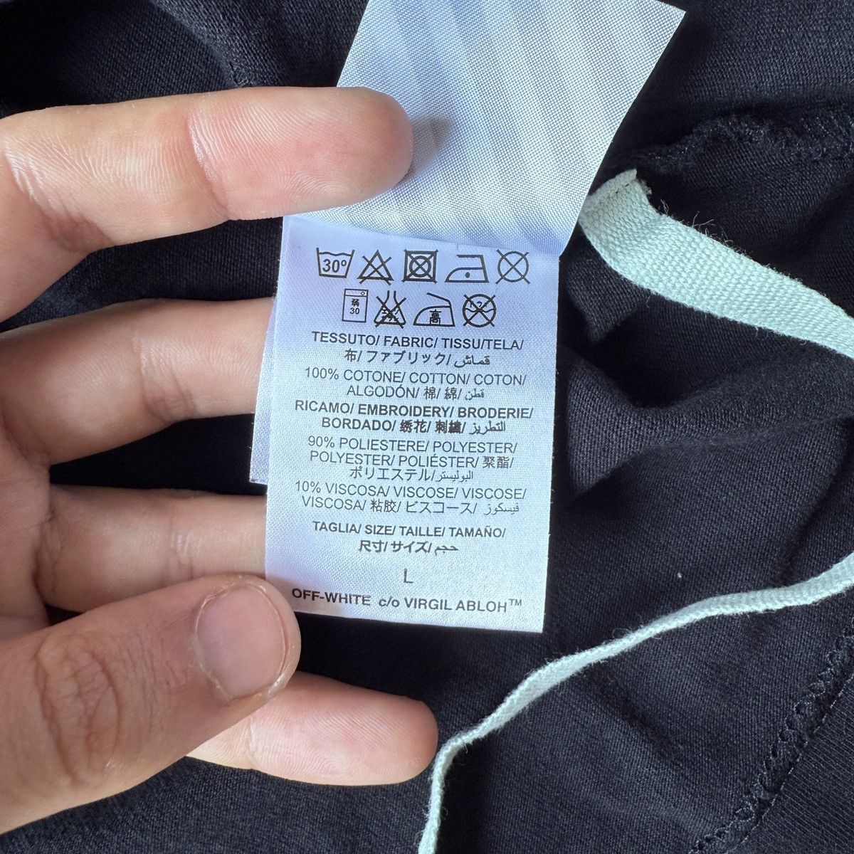 Off-White Off-White embroided grass logo baggy tee size XL Size US XL / EU 56 / 4 - 5 Thumbnail