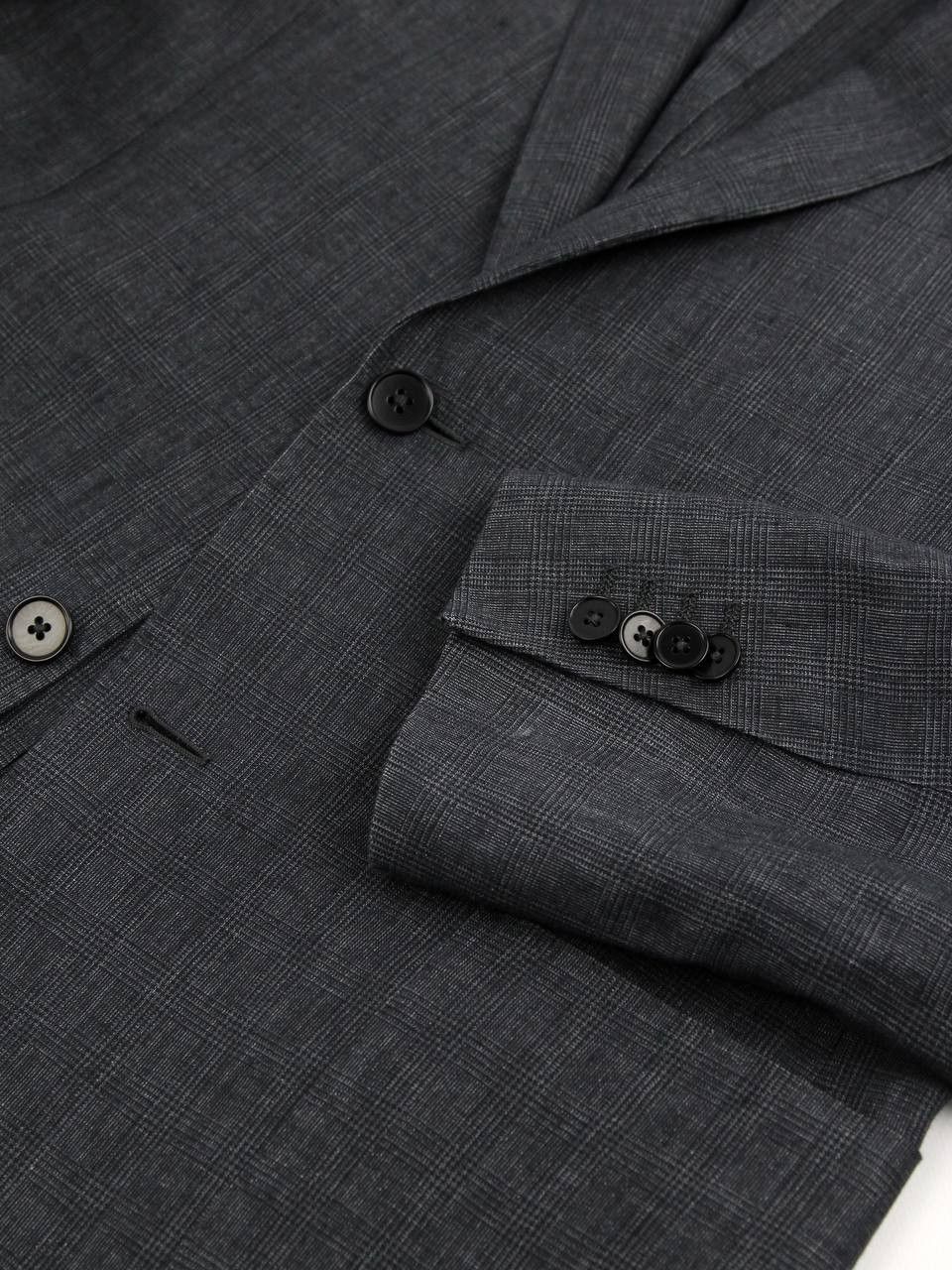 Ermenegildo Zegna GRITTI BY ERMENEGILDO ZEGNA Linen checkered jacket Size 50R - 7 Thumbnail