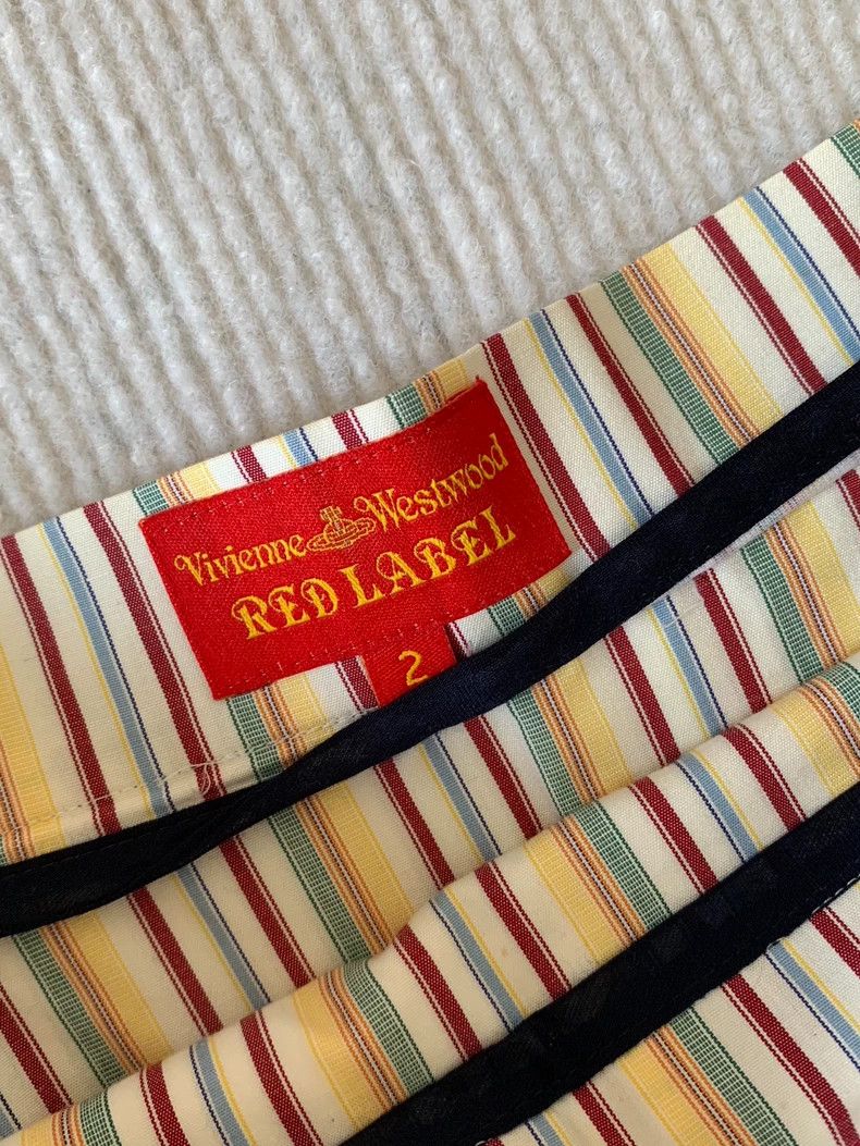 Other Vivienne Westwood size2 Striped patchwork skirt Size 29" - 6 Thumbnail