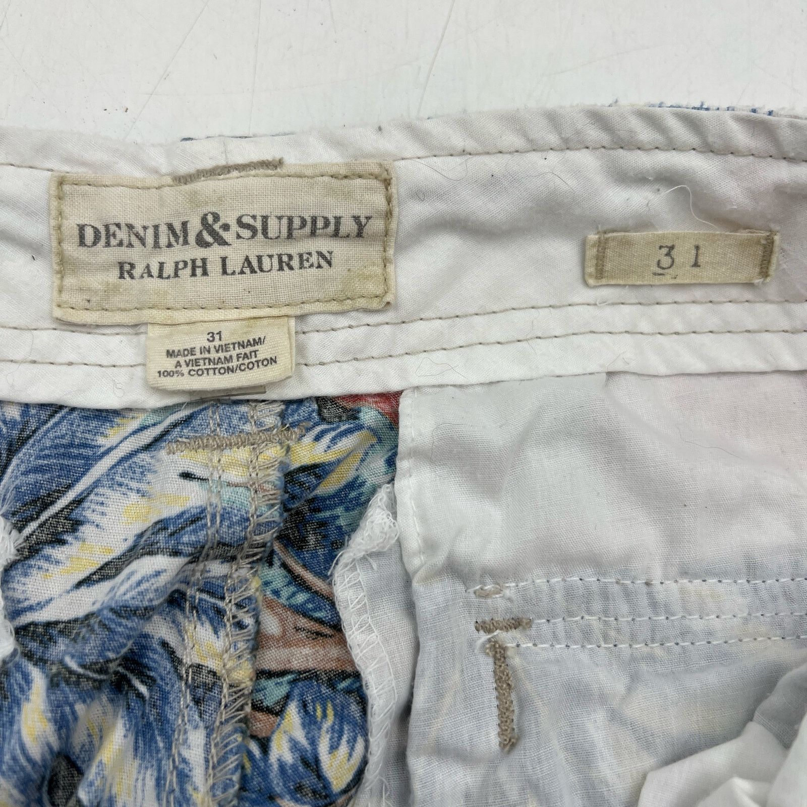 Denim & Supply Ralph Lauren Denim & Supply Printed Swim Trunks Hawaiian Motif Size US 31 - 3 Thumbnail