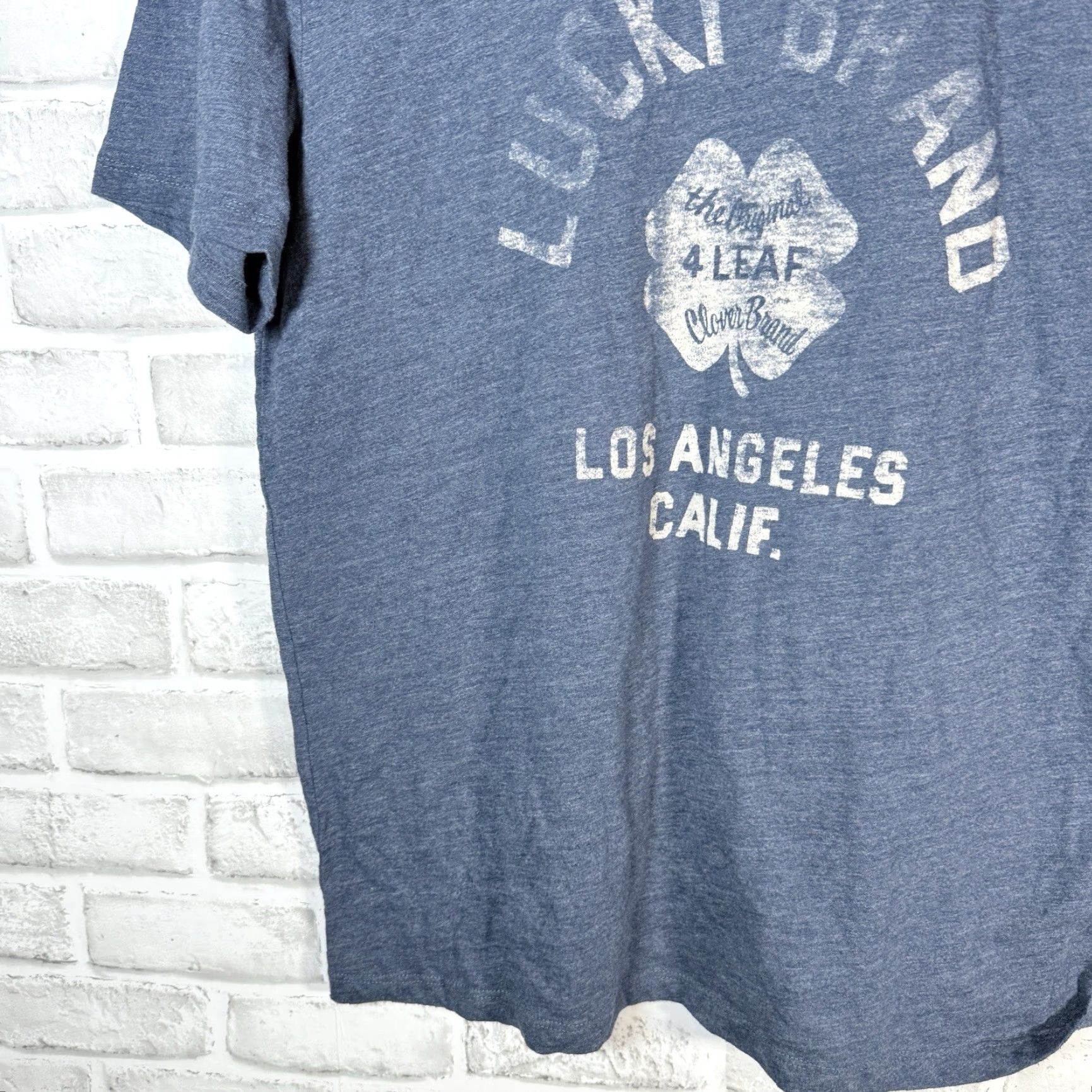 Lucky Brand Lucky Brand Blue Polyester Blend Graphic Tee Mens Size L Size US L / EU 52-54 / 3 - 3 Thumbnail