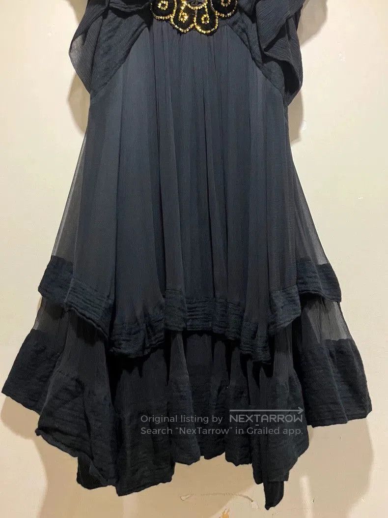 Kenzo Kenzo Silk Wool Black Maxi Dress. Size ONE SIZE - 4 Thumbnail