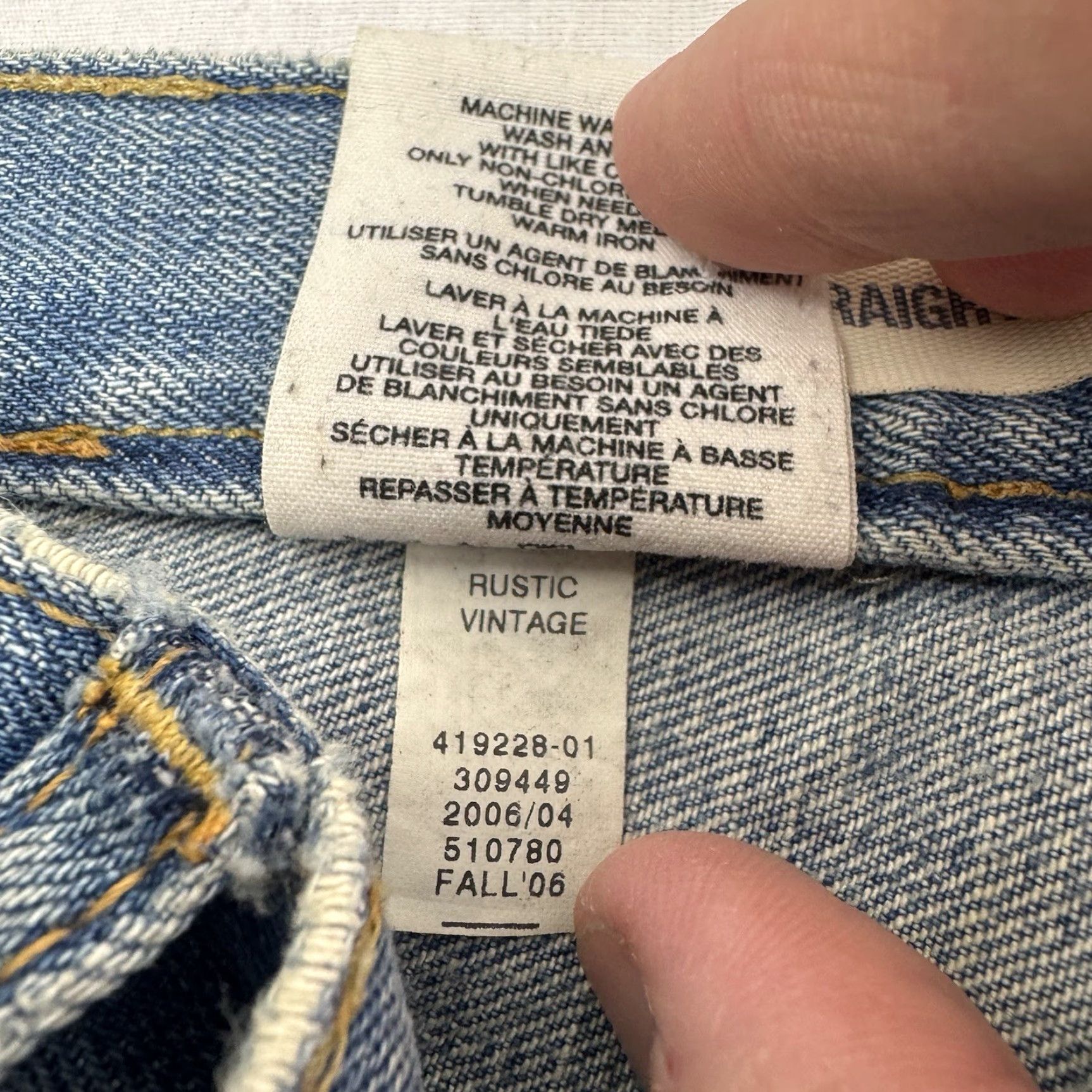 Gap Vintage Gap Boyfriend Jeans Womens 8 Regular Straight Leg Hemmed Y2K Classic Size 30" / US 8 / IT 44 - 7 Thumbnail