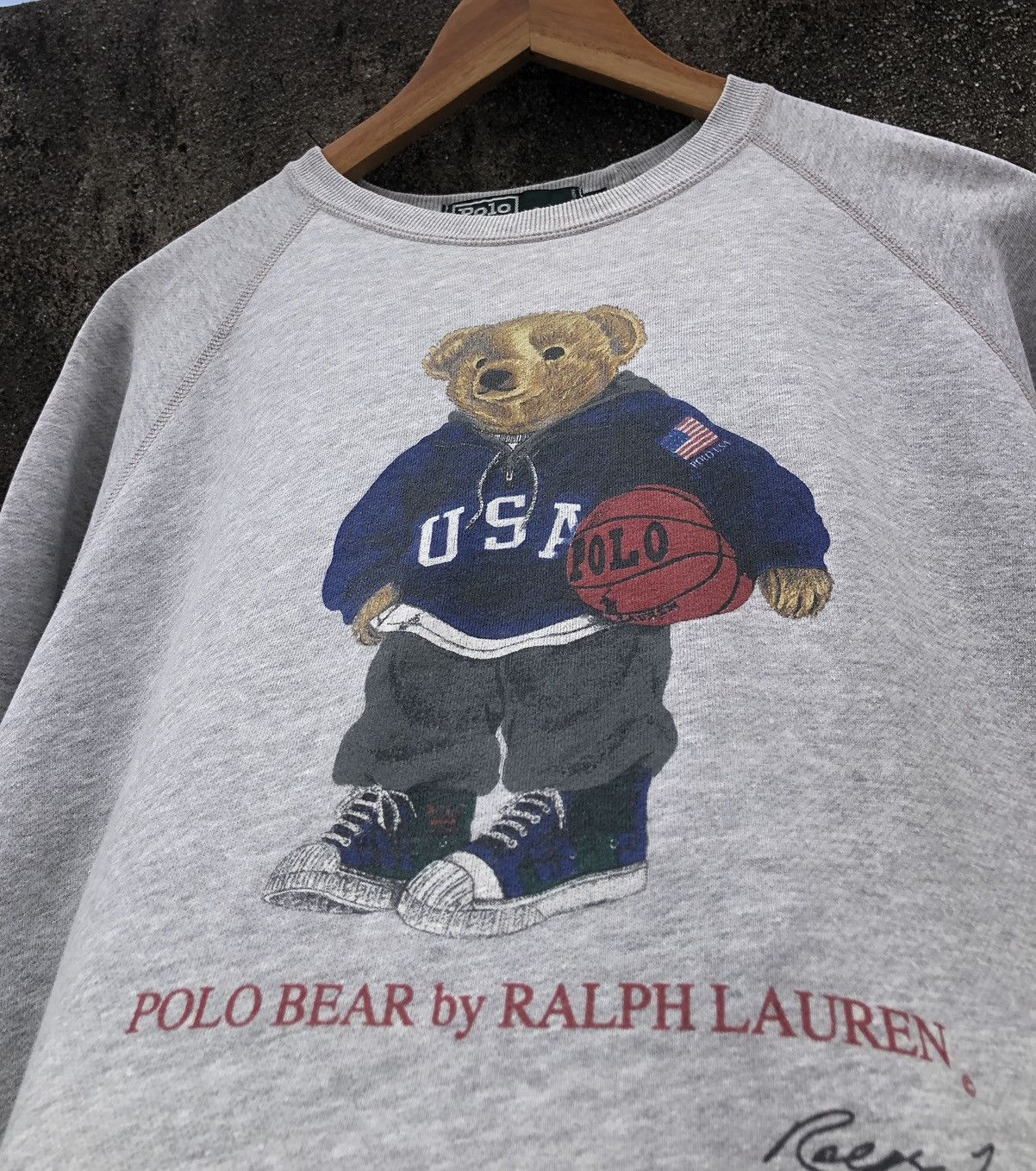 Polo Ralph Lauren Vintage Polo RALPH LAUREN Bear Big Logo Sweatshirt Size US S / EU 44-46 / 1 - 4 Thumbnail