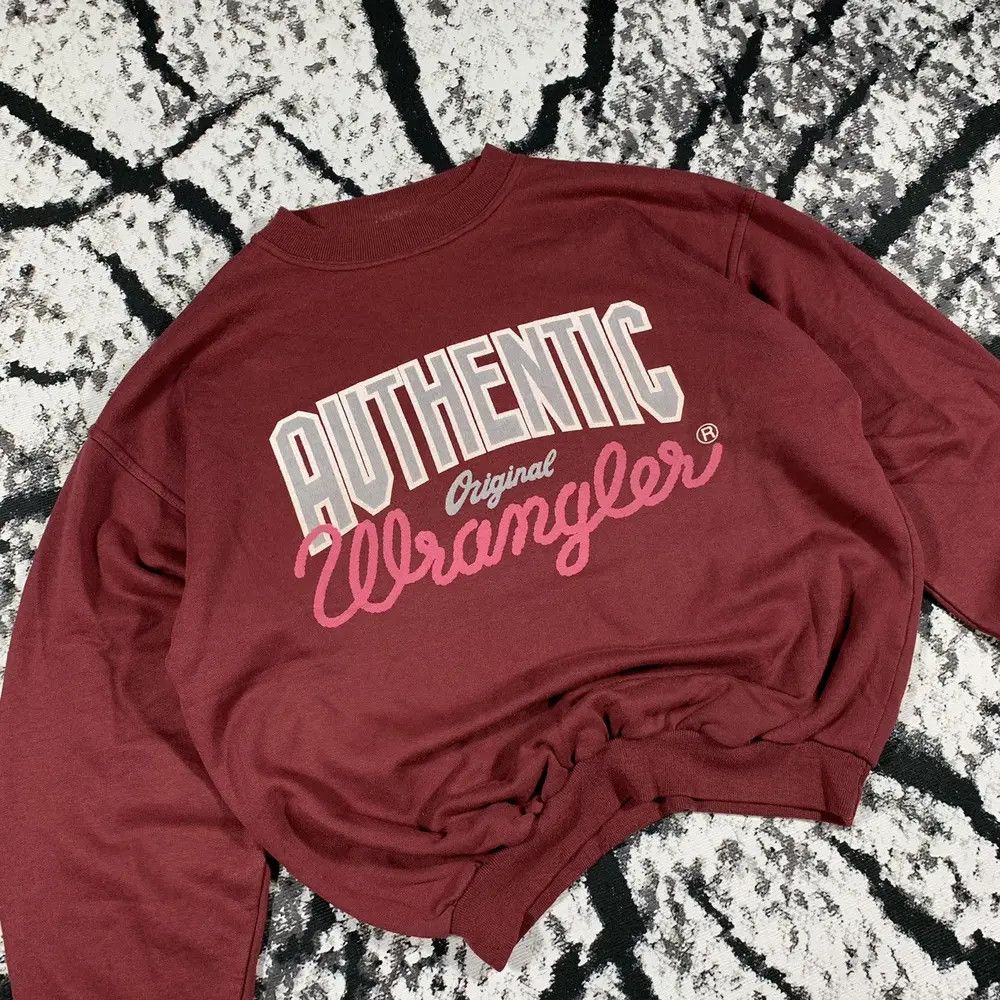 Vintage × Wrangler Vintage 90’s Wrangler Boxy Crewneck Sweatshirt Skate Style Size US M / EU 48-50 / 2 - 2 Thumbnail