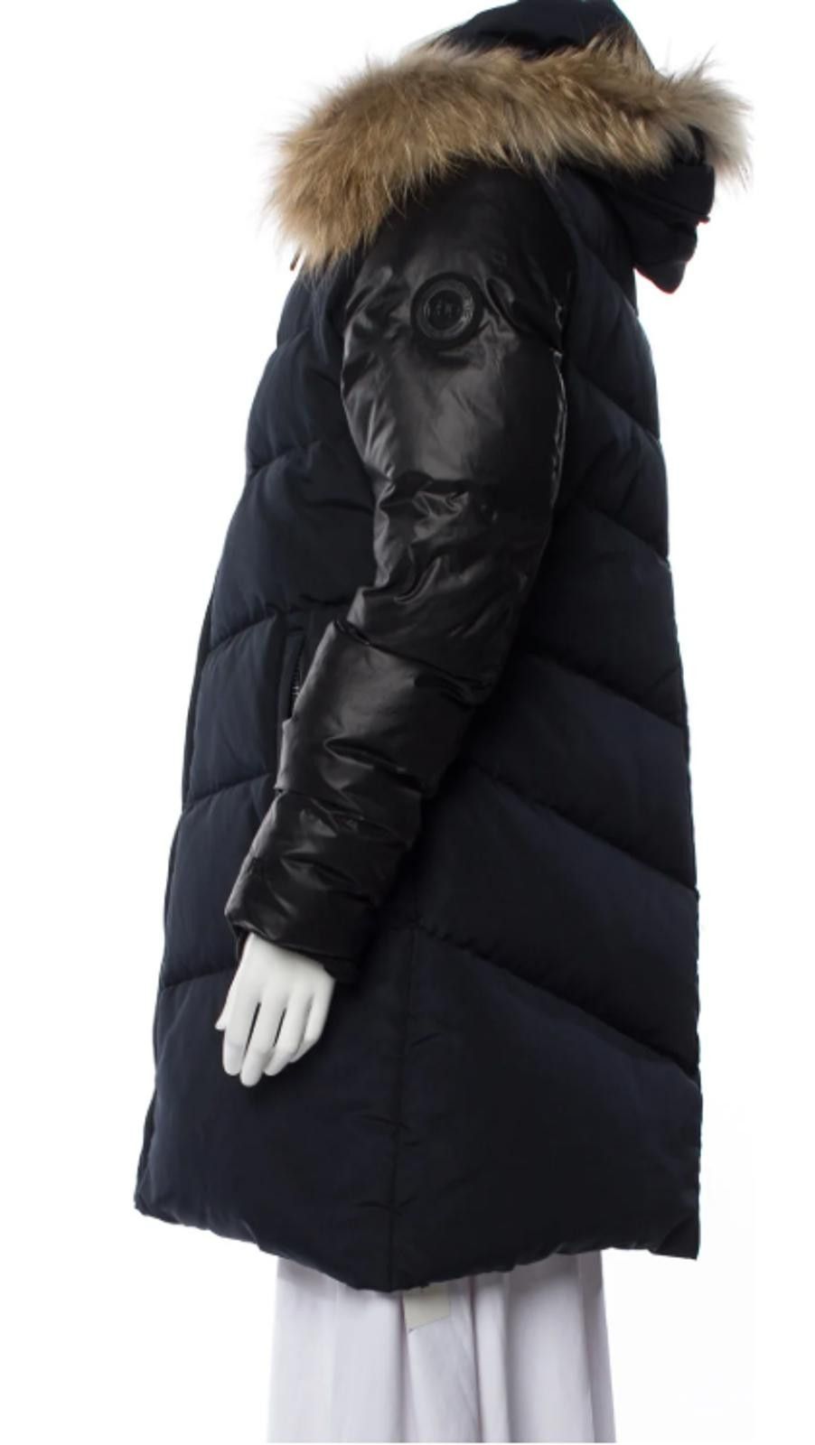 Rudsak Rudsak Mya quilted down puffer Dark Blue w/racoon hood Sz XL Size XL / US 12-14 / IT 48-50 - 4 Thumbnail