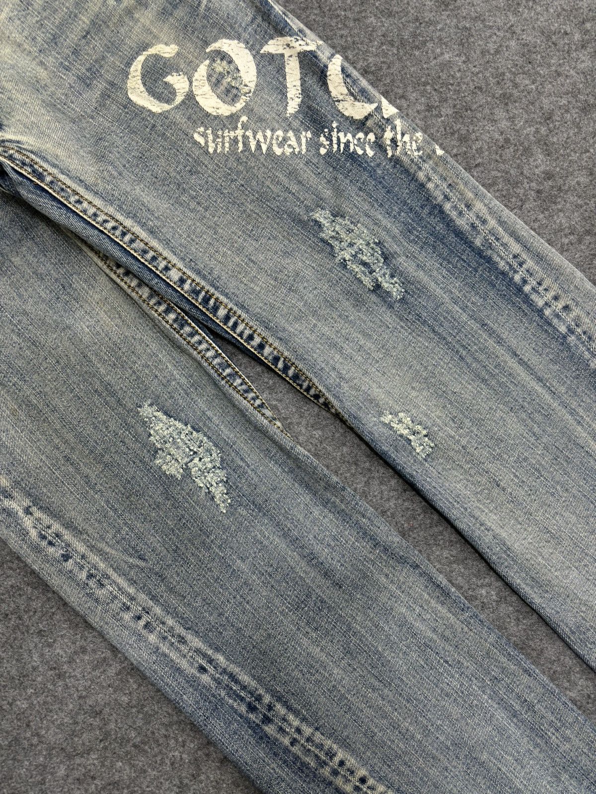 Gotcha 💥Twisted Leg💥Rare Gotcha Distressed Twist Leg Denim F537 Size US 30 / EU 46 - 11 Thumbnail