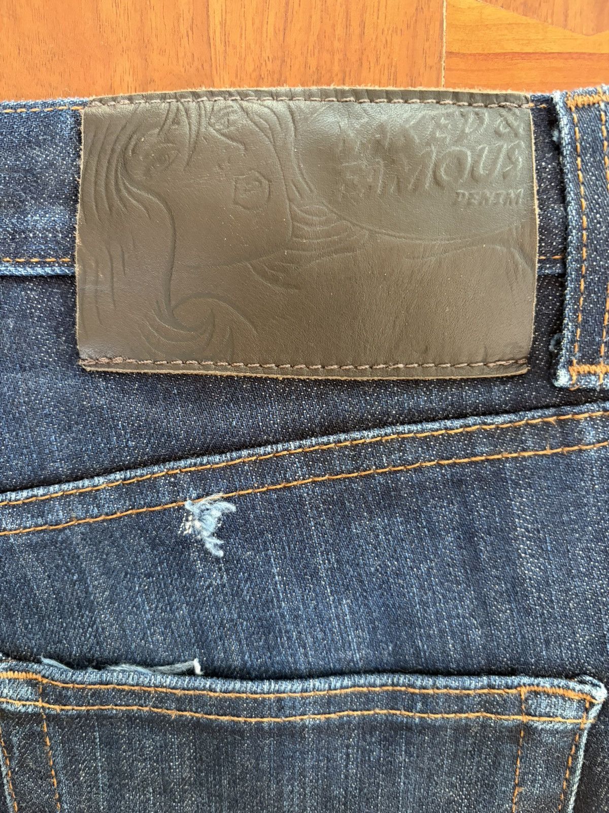 Naked & Famous Naked & Famous Easy Guy – Selvedge Denim w/ Fades (Size 33) Size US 33 - 6 Thumbnail