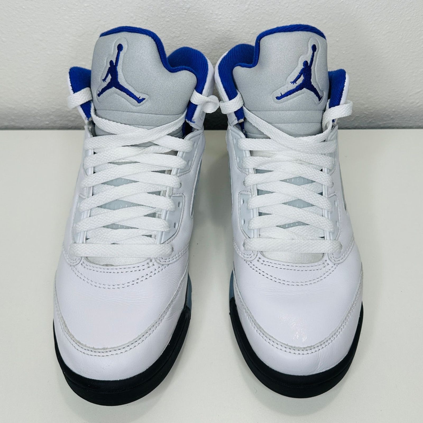 Nike Nike Air Jordan 5 Retro (GS)White Dark Concord Black Sneaker Size US 6.5 / EU 39-40 - 7 Thumbnail