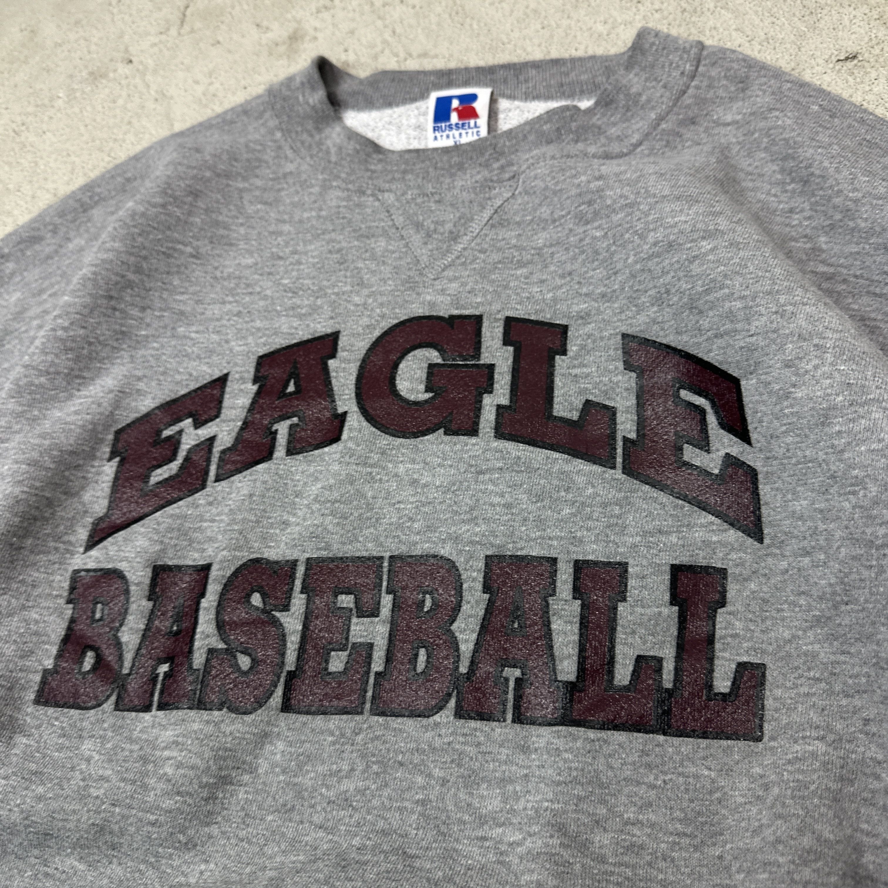 Vintage Vintage Old School Streetwear Eagle Baseball Sweatshirt 90s Size US L / EU 52-54 / 3 - 3 Thumbnail