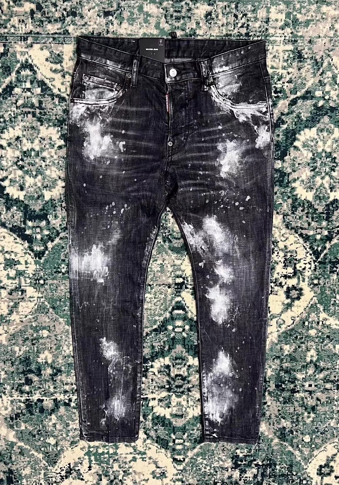 Dsquared2 Black Paint Splatter Denim Jeans Size 30 Size US 30 / EU 46 - 1 Thumbnail