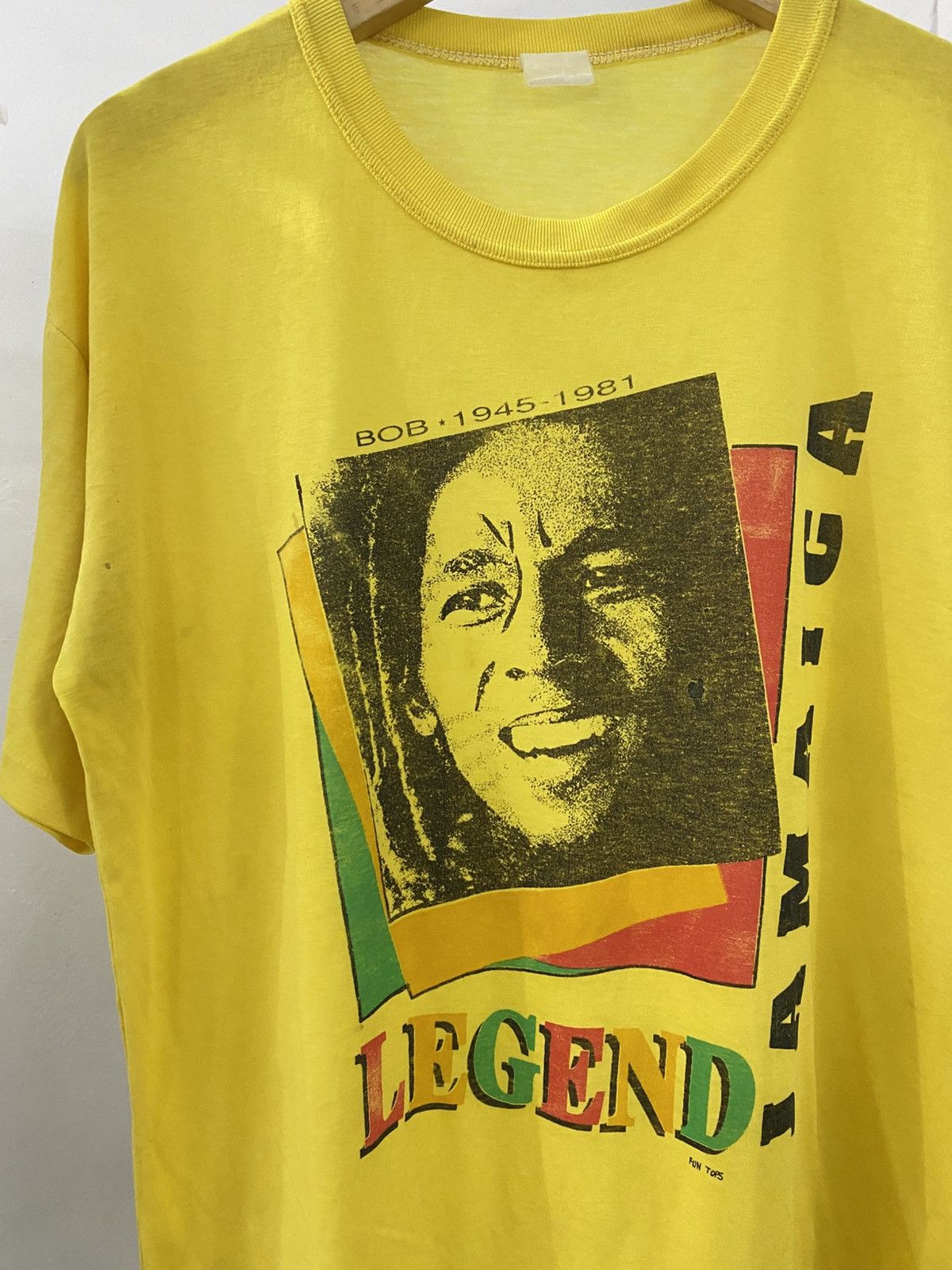 Vintage Vintage 80s Bob Marley Rare Tee Size US L / EU 52-54 / 3 - 3 Thumbnail