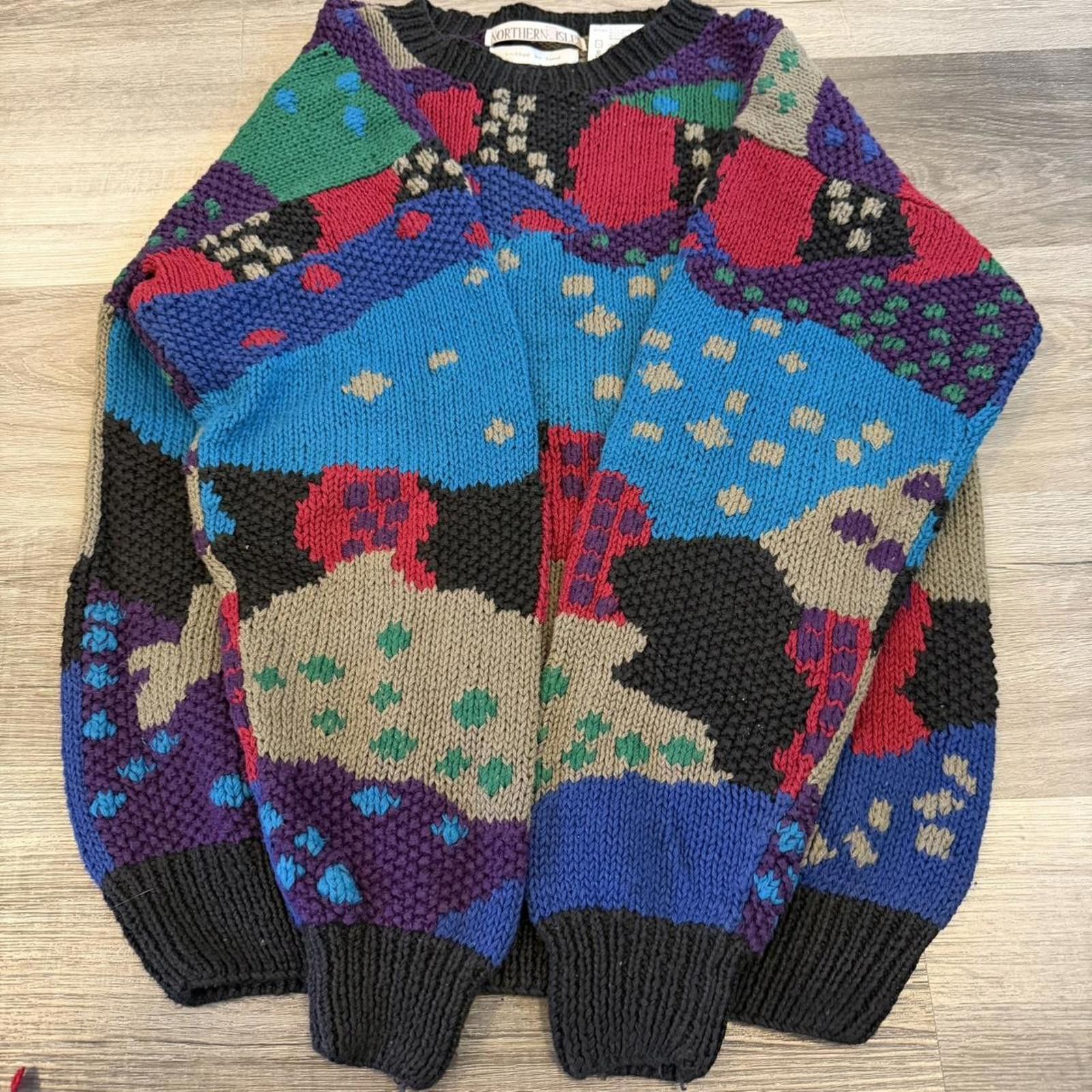 Northern Isles vintage northern isles hand knit sweater 90s M/L hand knit Size US M / EU 48-50 / 2 - 5 Thumbnail