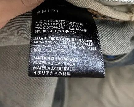 Amiri Amiri Patch Jeans Size US 31 - 4 Thumbnail