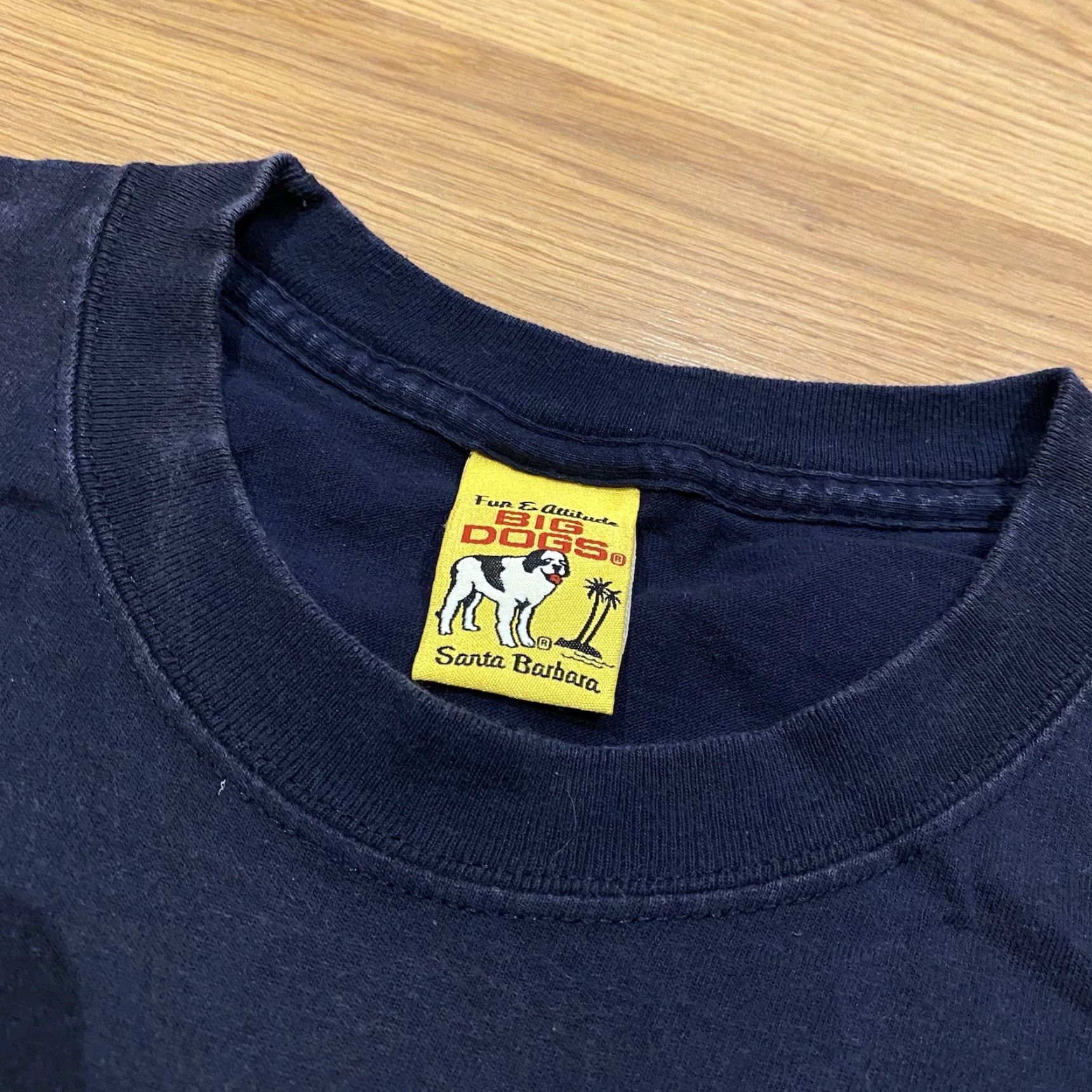Big Dogs VINTAGE Big Dogs T-Shirt Mens 4XL Navy Blue Round Neck Short Sleeve Fish Logo 90s My House My Rules Big & Tall YuK 2004 Faded Worn Dad Size US XXL / EU 58 / 5 - 3 Thumbnail