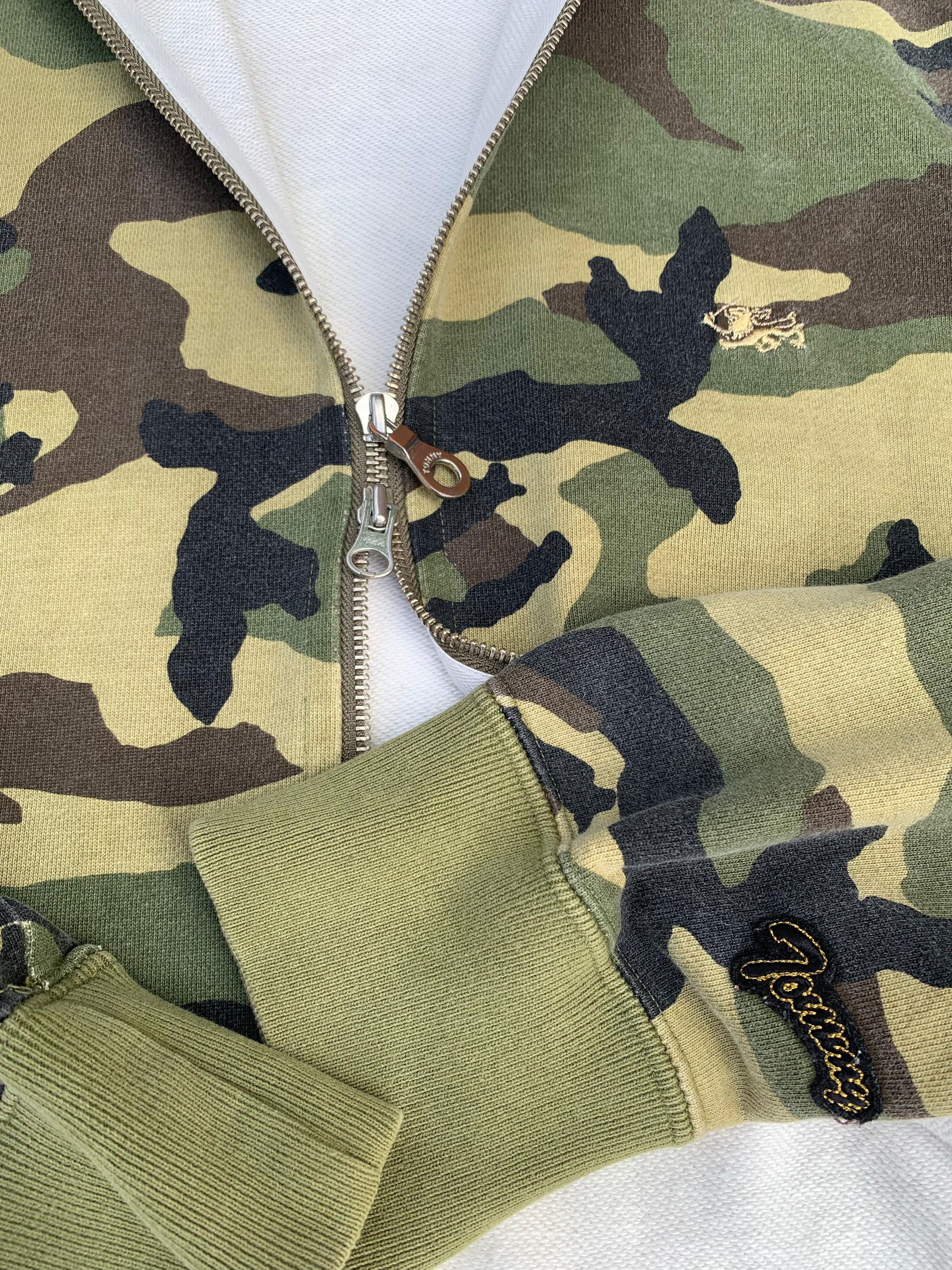 Tommy Hilfiger × Vintage Tommy Hilfiger camo hoodie full zip Size US L / EU 52-54 / 3 - 5 Thumbnail