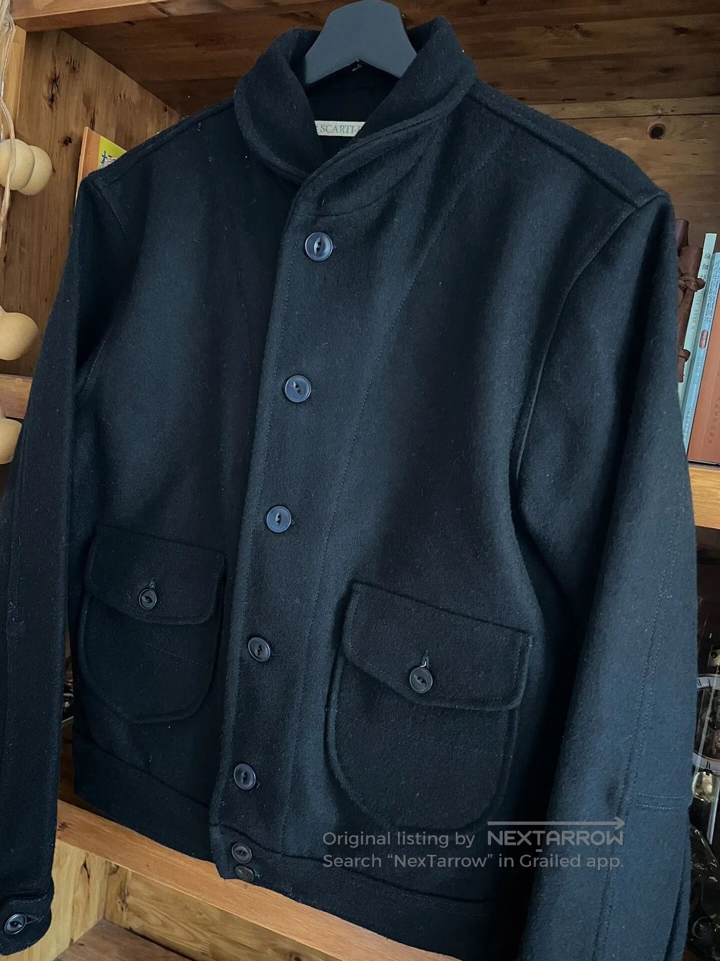 Japanese Brand italian wool jacket with black color. Size US M / EU 48-50 / 2 - 3 Thumbnail
