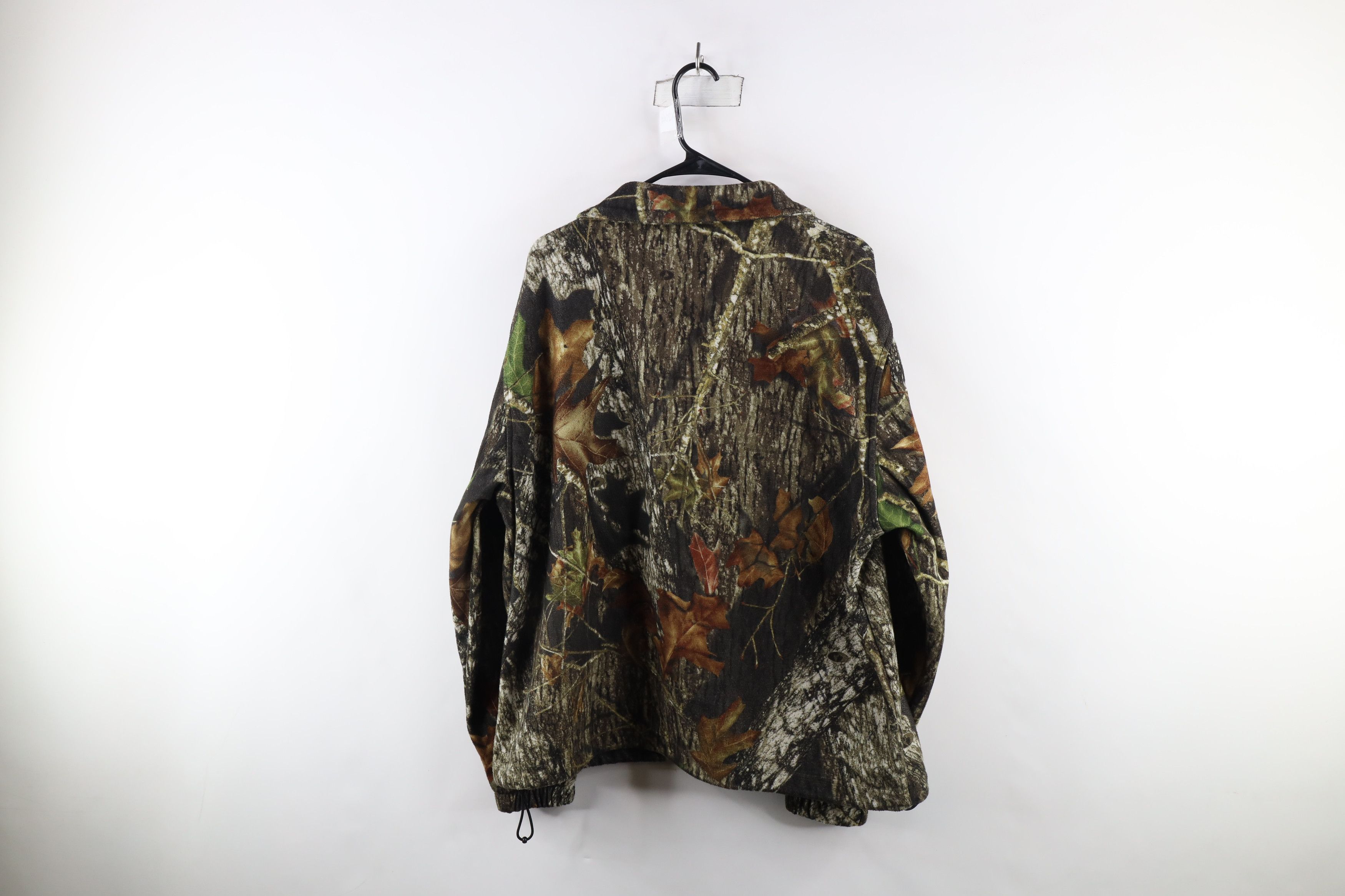 Vintage Vintage 90s Streetwear Camouflage Fleece Full Zip Jacket Size US XL / EU 56 / 4 - 9 Thumbnail
