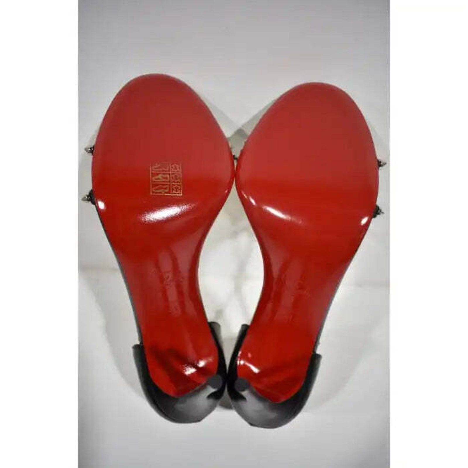 Christian Louboutin So Spike 100 Black Silver Ankle Strap Sandal Heel Pump 41 Size US 11 / IT 41 - 12 Thumbnail