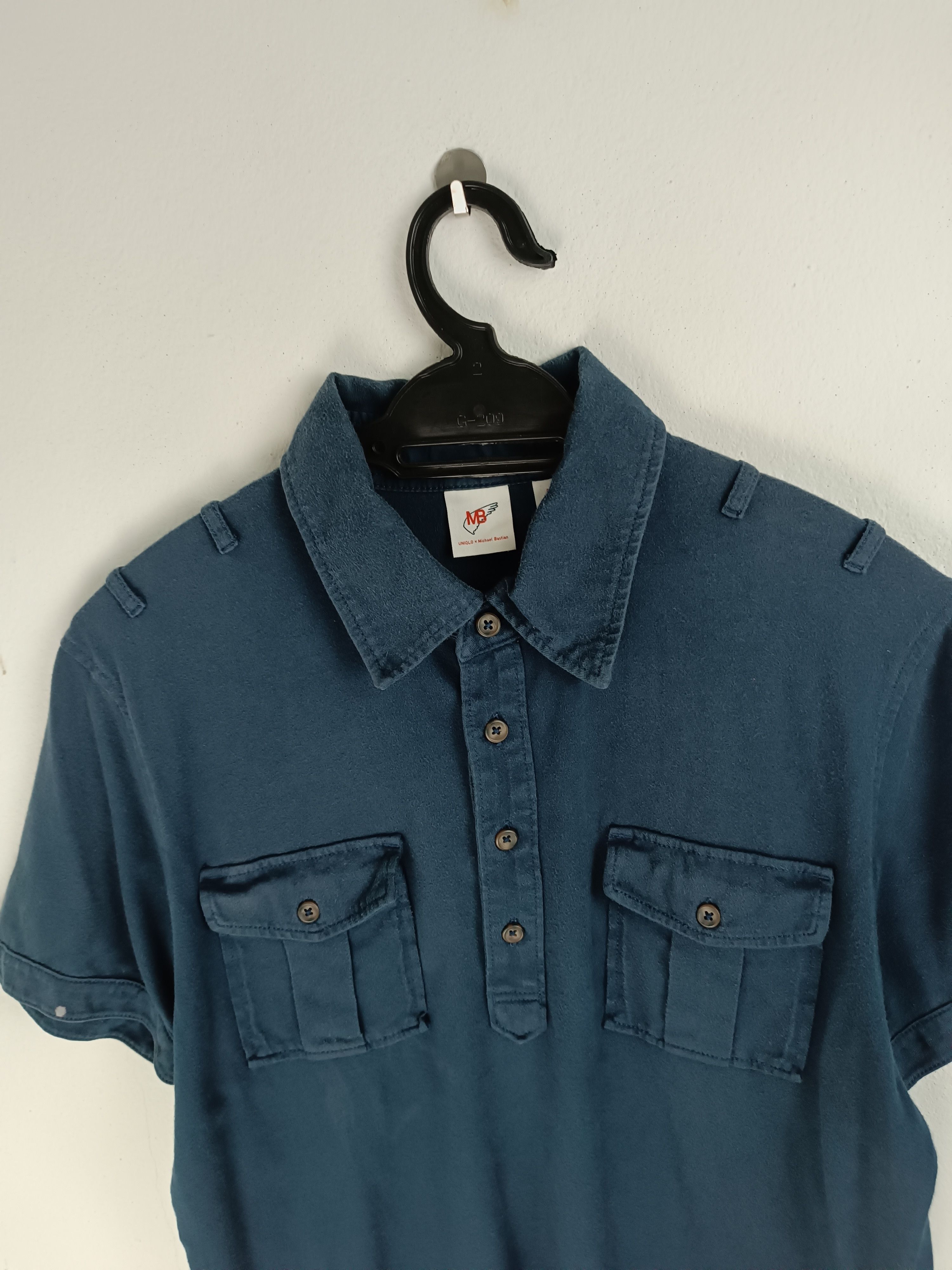 Michael Bastian VINTAGE MICHAEL BASTIAN X UNIQLO MENS FADED COLLAR TEE Size US M / EU 48-50 / 2 - 10 Thumbnail