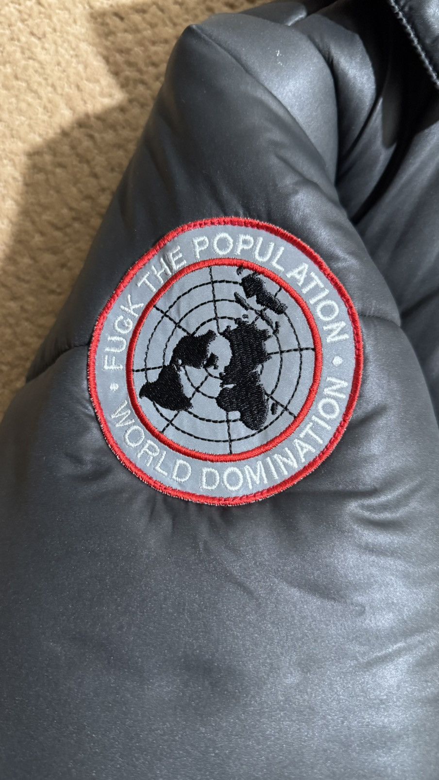 Fuck The Population FTP - world domination puffer Size US XL / EU 56 / 4 - 4 Thumbnail