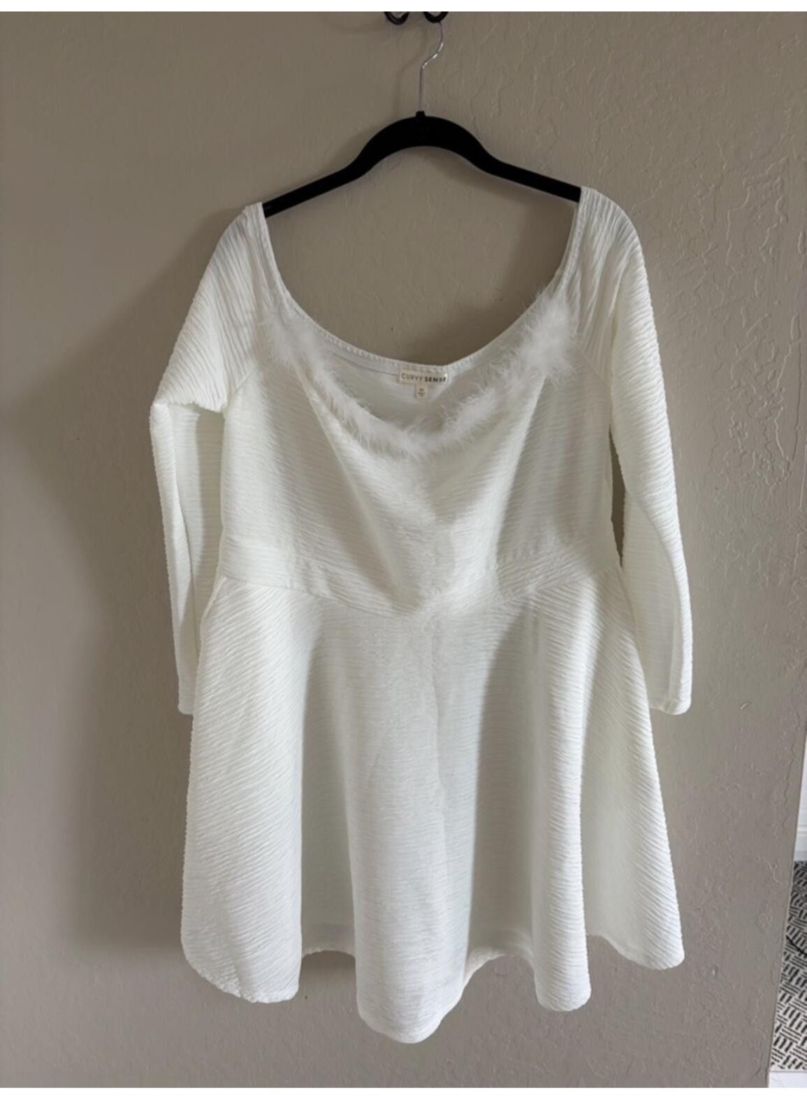 Other Curvy Sense scoop -Neck Mini Dress Size XXL / US 16-18 / IT 52-54 - 1 Thumbnail