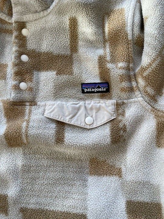 Patagonia × Vintage Patagonia Synchilla Snap Fleece Pullover Women's Geometric Size M / US 6-8 / IT 42-44 - 8 Thumbnail