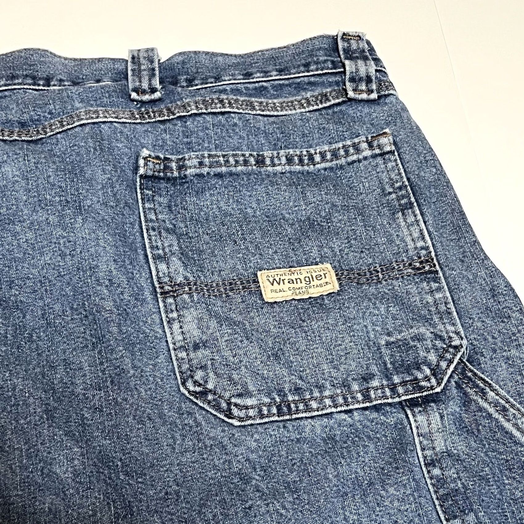 Wrangler Wrangler Shorts Mens 46 Blue Denim Carpenter Utility Workwear Casual Men Size US 30 / EU 46 - 7 Thumbnail