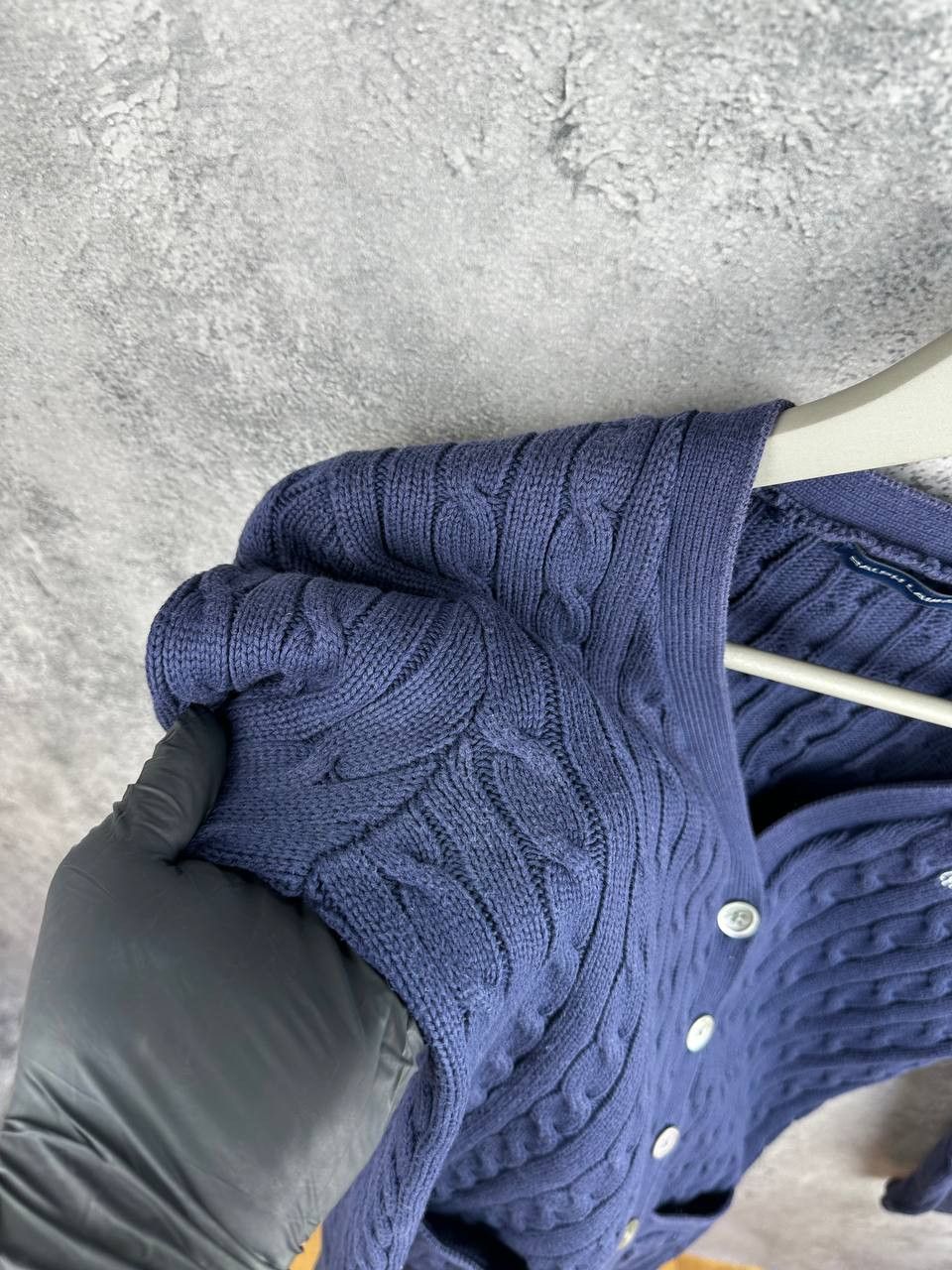 Ralph Lauren Sport Ralph Lauren Sport Vintage Cable Knit Cardigan Navy Sweater Size US L / EU 52-54 / 3 - 11 Thumbnail