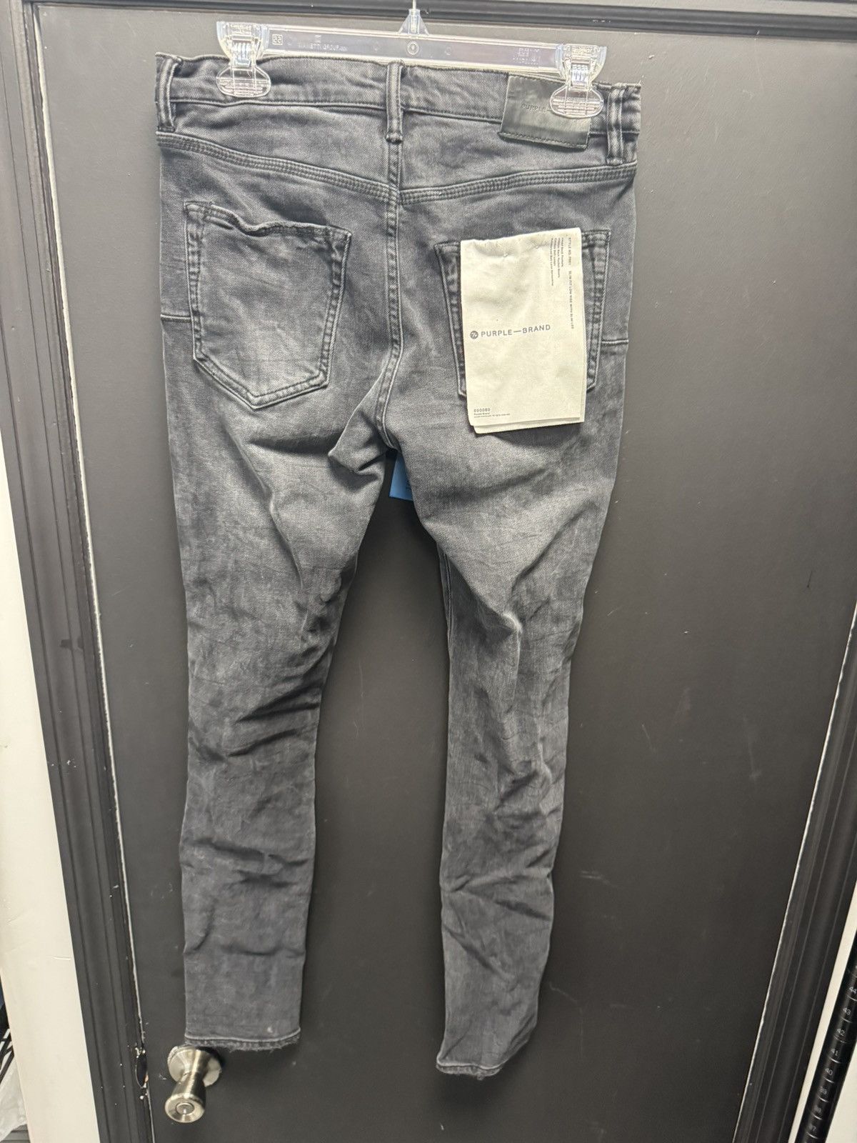 Purple Brand PURPLE BRAND x Blue Sky Inn Low Rise Skinny Jeans Black Size US 29 - 4 Thumbnail