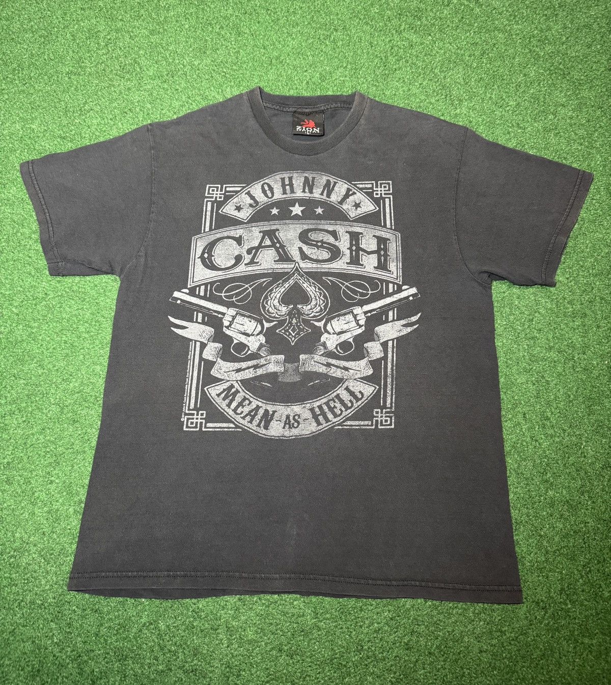 Zion Rootswear Johnny Cash Zion Music Y2K Faded Man In Black Large T Shirt Size US L / EU 52-54 / 3 - 1 Thumbnail