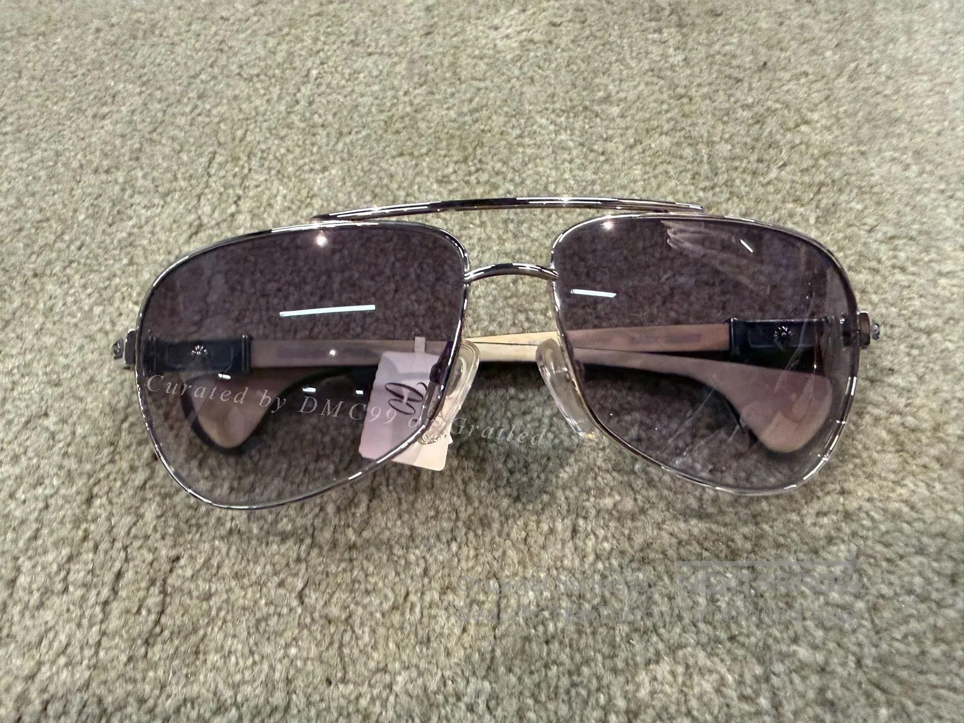 Chrome Hearts Chrome Hearts Cross Wood Frame Aviator Sunglasses. Size ONE SIZE - 1 Thumbnail