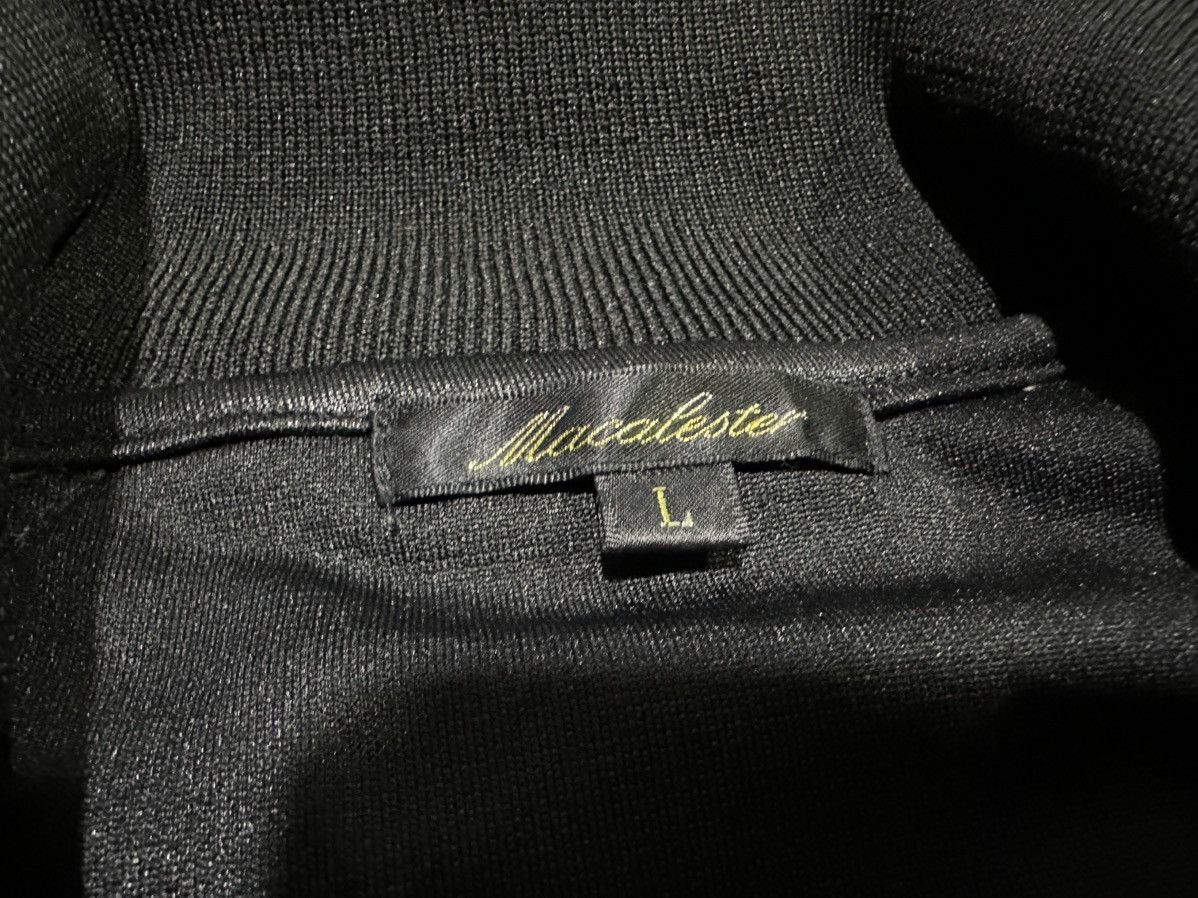 Japanese Brand 🔥Sick Y2K Macalester Waxed Faux Leather Bomber Jacket Size US L / EU 52-54 / 3 - 6 Thumbnail