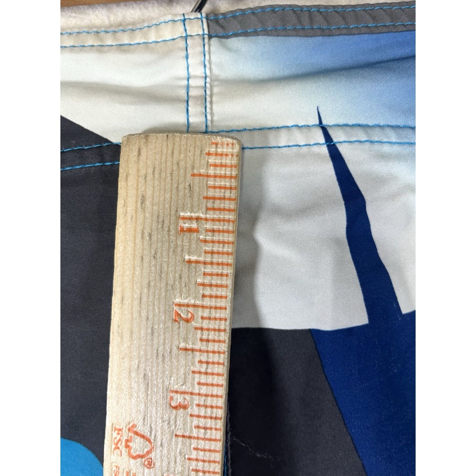 Fox Racing Fox Board Shorts Men's 33 Blue Colorblock Logo Quick Dry Breathable Drawstring Surfing Recreational Polyester Regular Men China Damen? Size US 33 - 6 Thumbnail