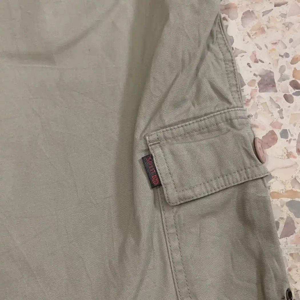 Split × Vintage Vintage SPLIT Trousers Baggy Outdoor Hiking Khaki Pants Size US 33 - 14 Thumbnail