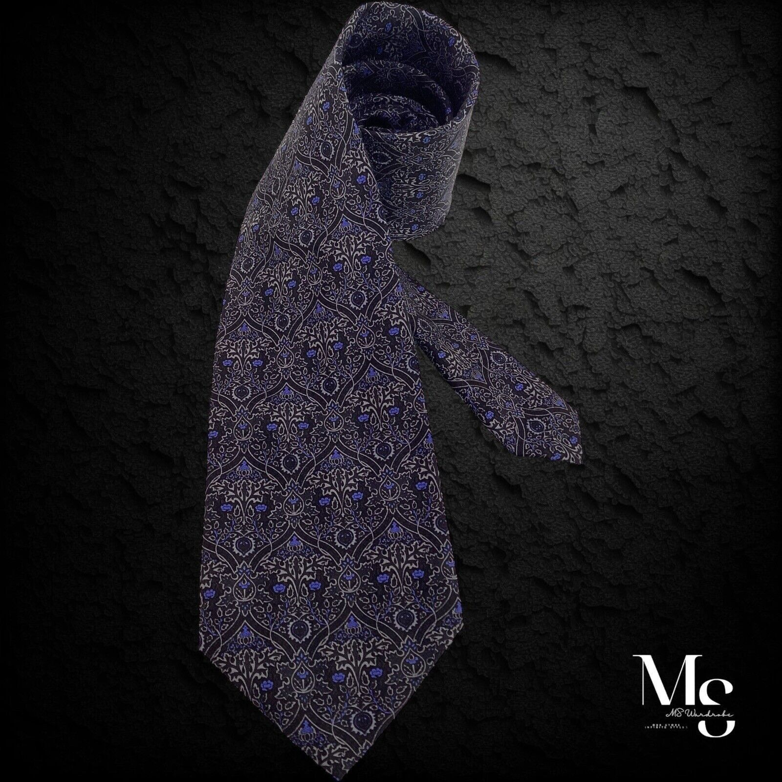 Other THE METROPOLITAN MUSEUM OF ART Black Gray Baroque Silk Tie Size ONE SIZE - 1 Thumbnail