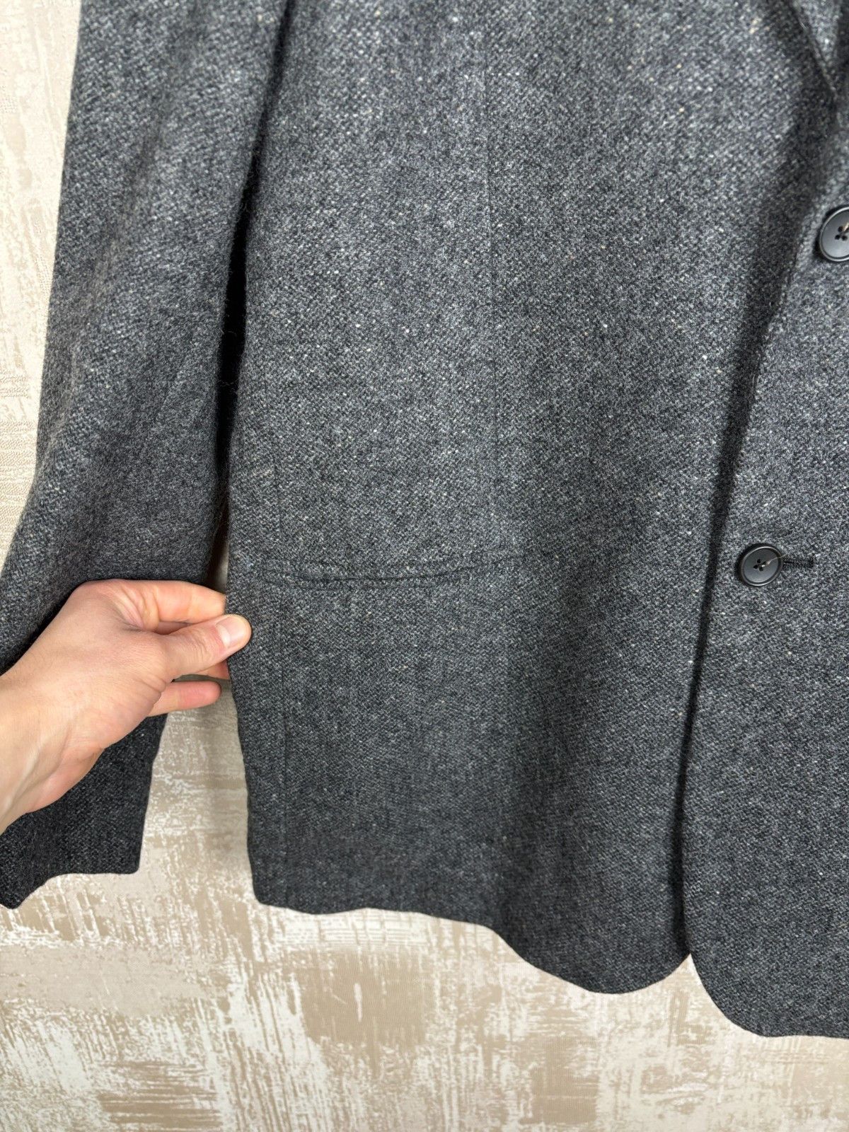 Other 7d Collection Twentyfour Wool Melange Grey Blazer Jacket Size 40R - 10 Thumbnail