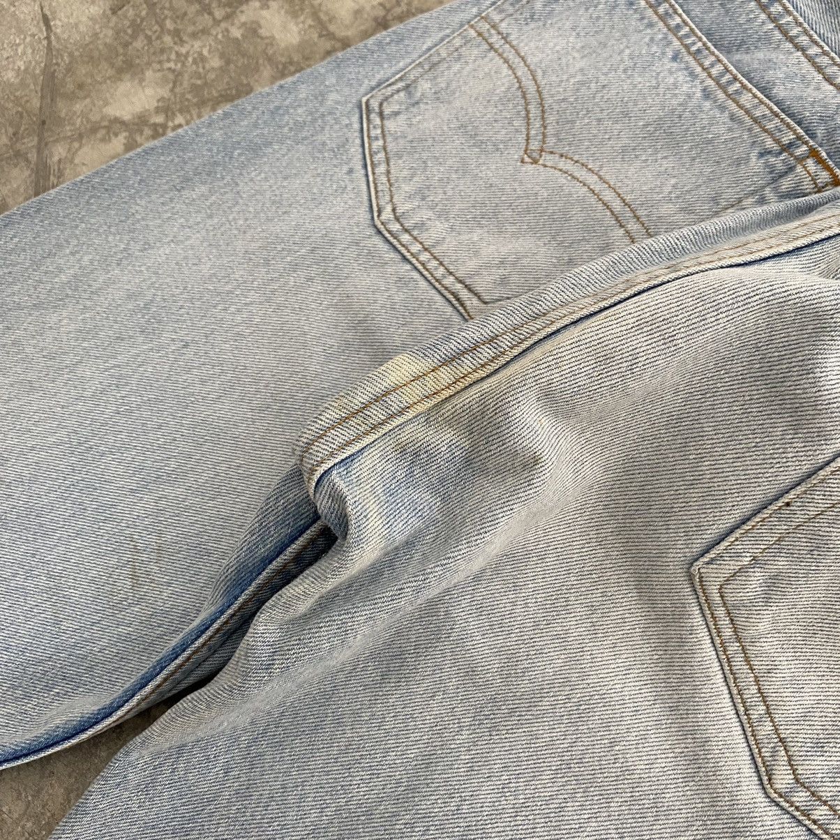 Levi's Size 27x29.5 Vintage 1990 Levis 501 Light Blue Denim Jeans Size US 27 - 22 Thumbnail