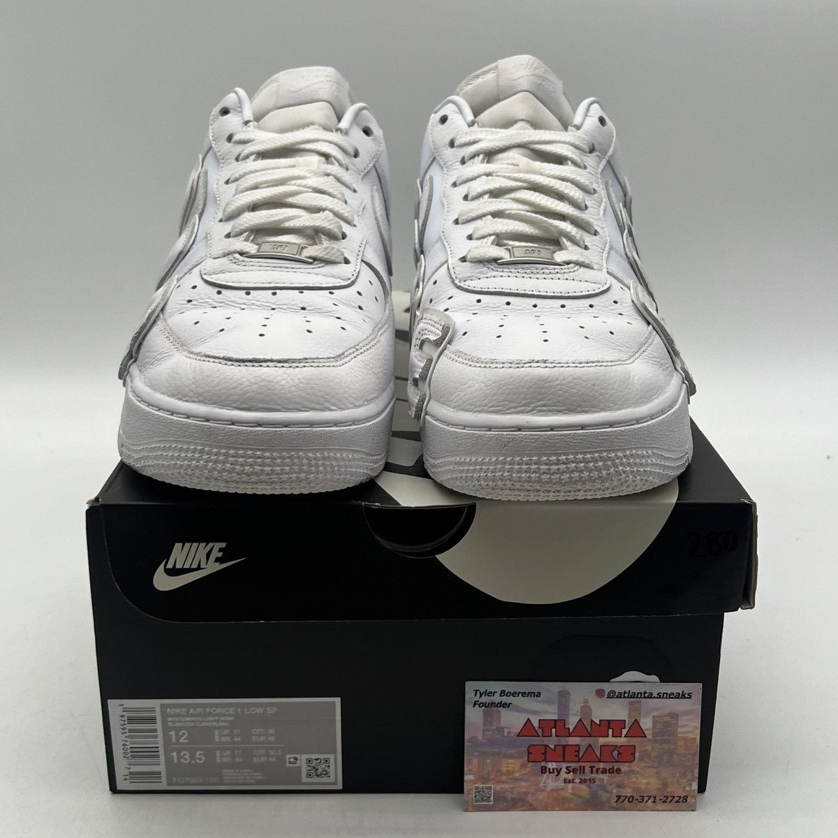 Nike Cactus plant flea market x Air Force 1 low white Size US 12 / EU 45 - 2 Thumbnail