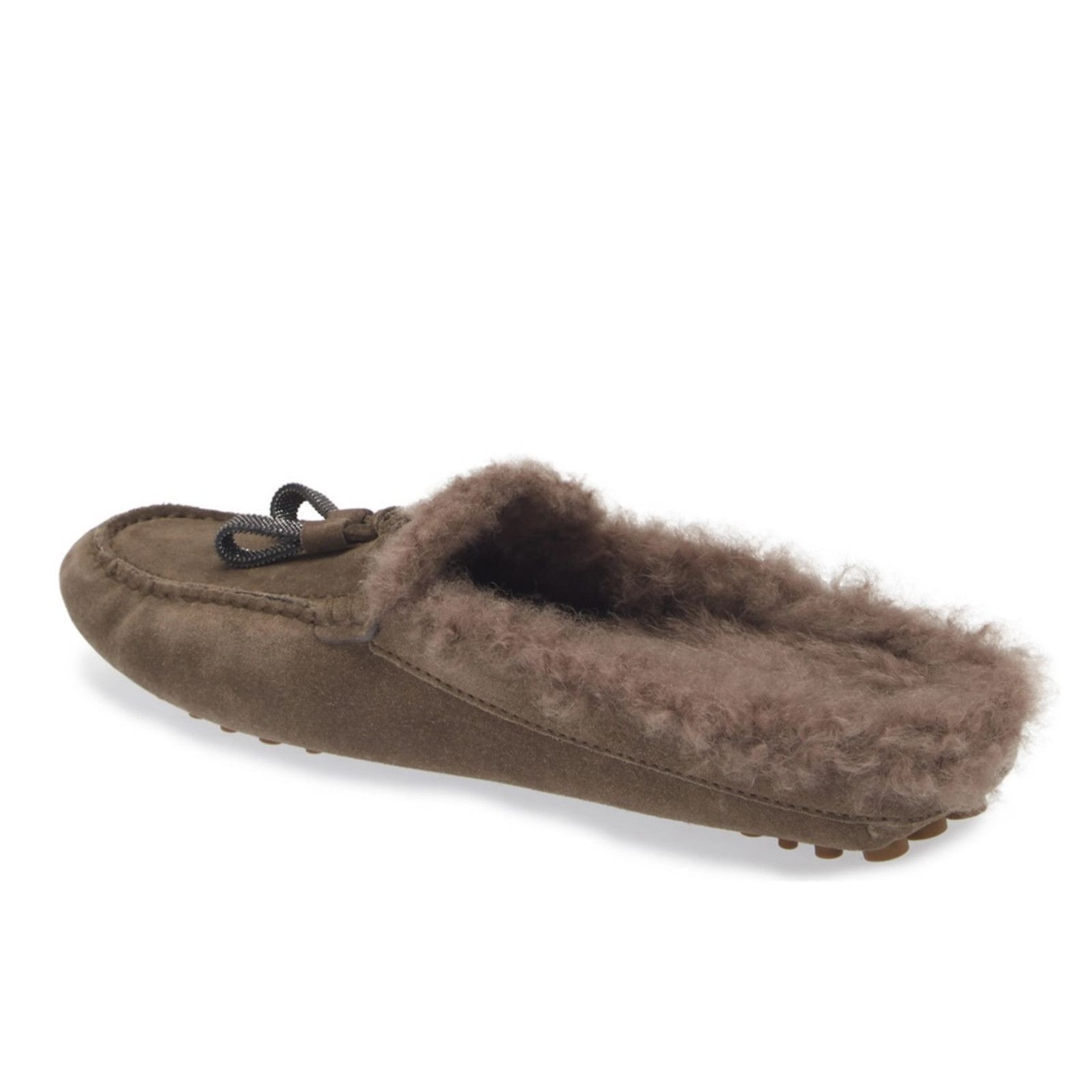 Brunello Cucinelli Brunello Cucinelli Monili Shearling Mule Brown 36.5 Size US 6.5 / IT 36.5 - 3 Thumbnail