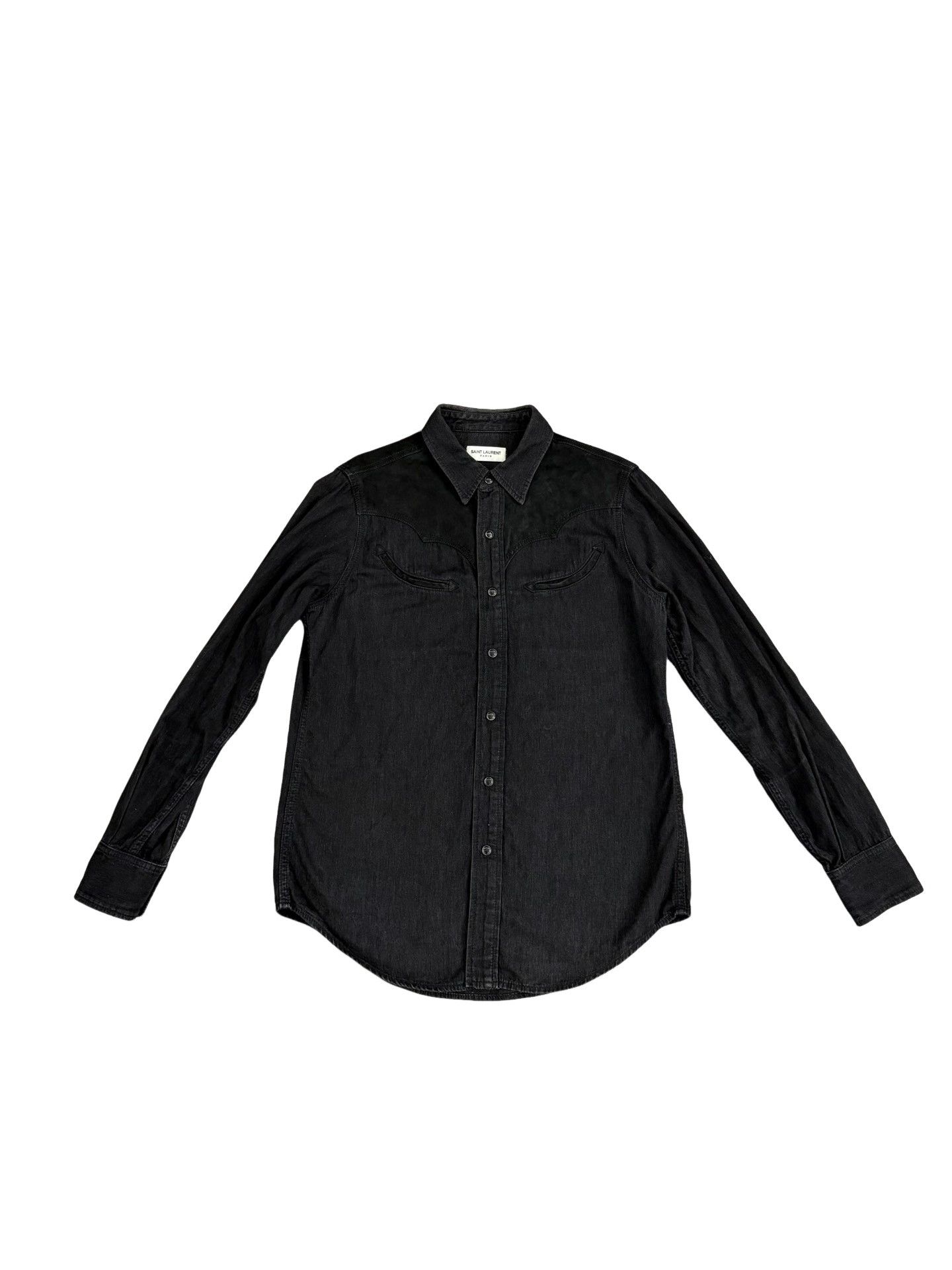 Saint Laurent Paris Saint Laurent Western Snap Button Shirt Size M Size US M / EU 48-50 / 2 - 1 Thumbnail
