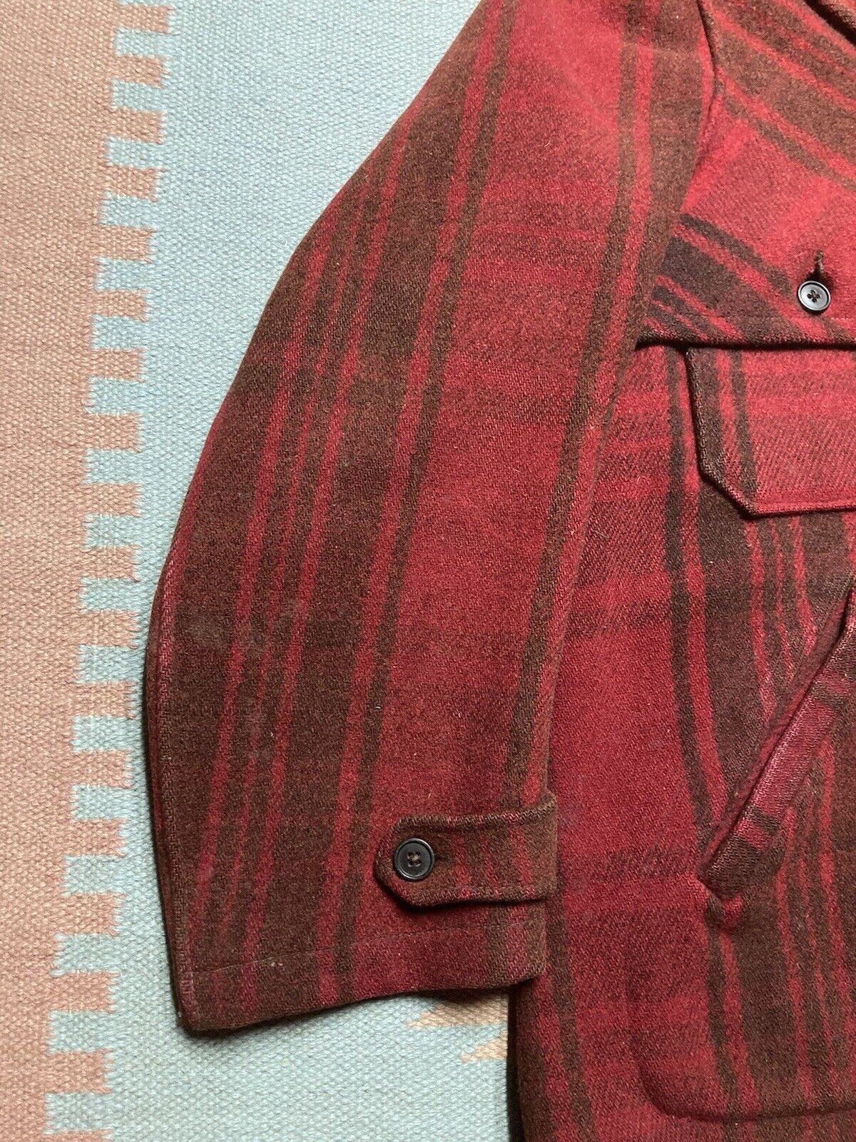 Vintage VTG 30s wool mackinaw jacket Soo buffalo hunting heavy large Size US L / EU 52-54 / 3 - 2 Thumbnail