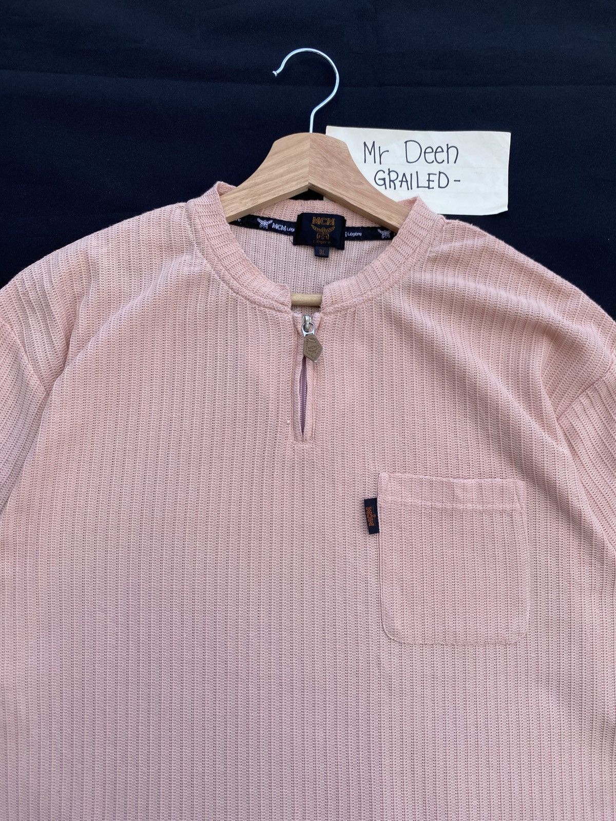 MCM Rare Vintage MCM Orange Half Zipped Shirt Size US L / EU 52-54 / 3 - 1 Thumbnail