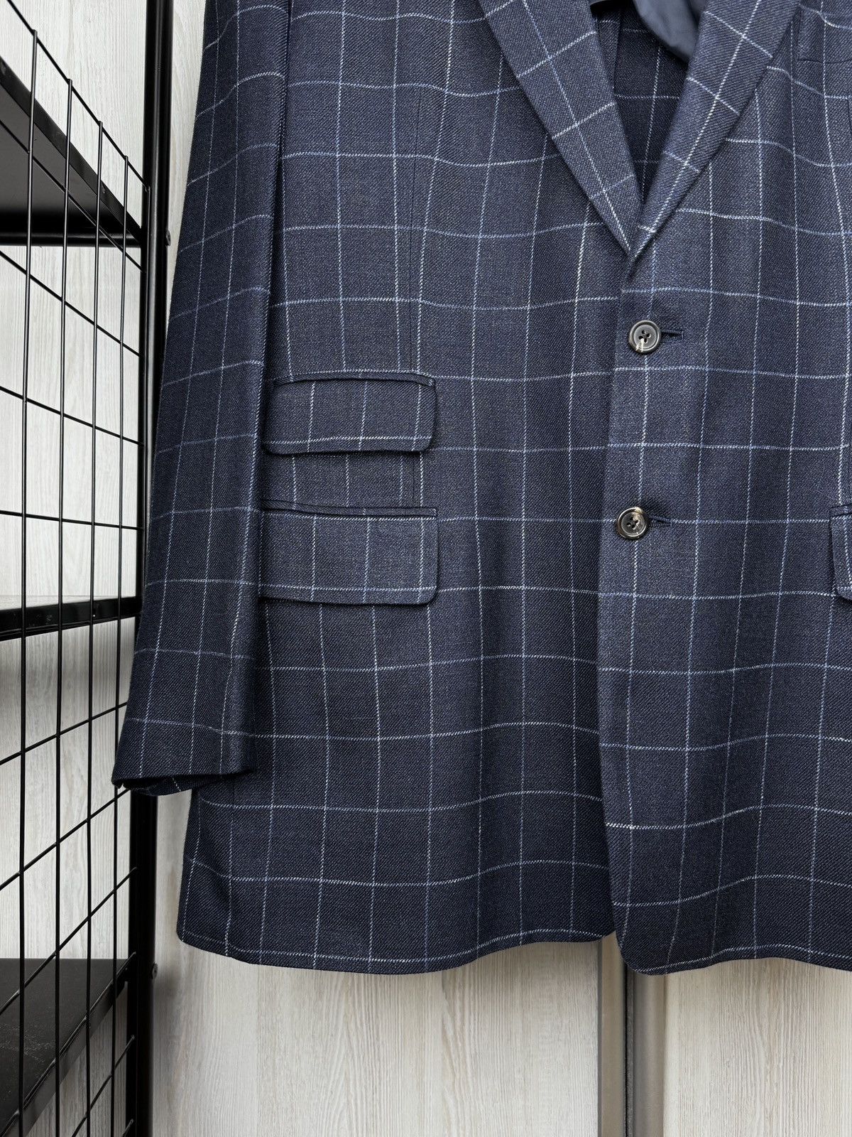 Chester Barrie Chester Barrie Savile Row Wool Silk Linen unlined blazer Size 44R - 4 Thumbnail