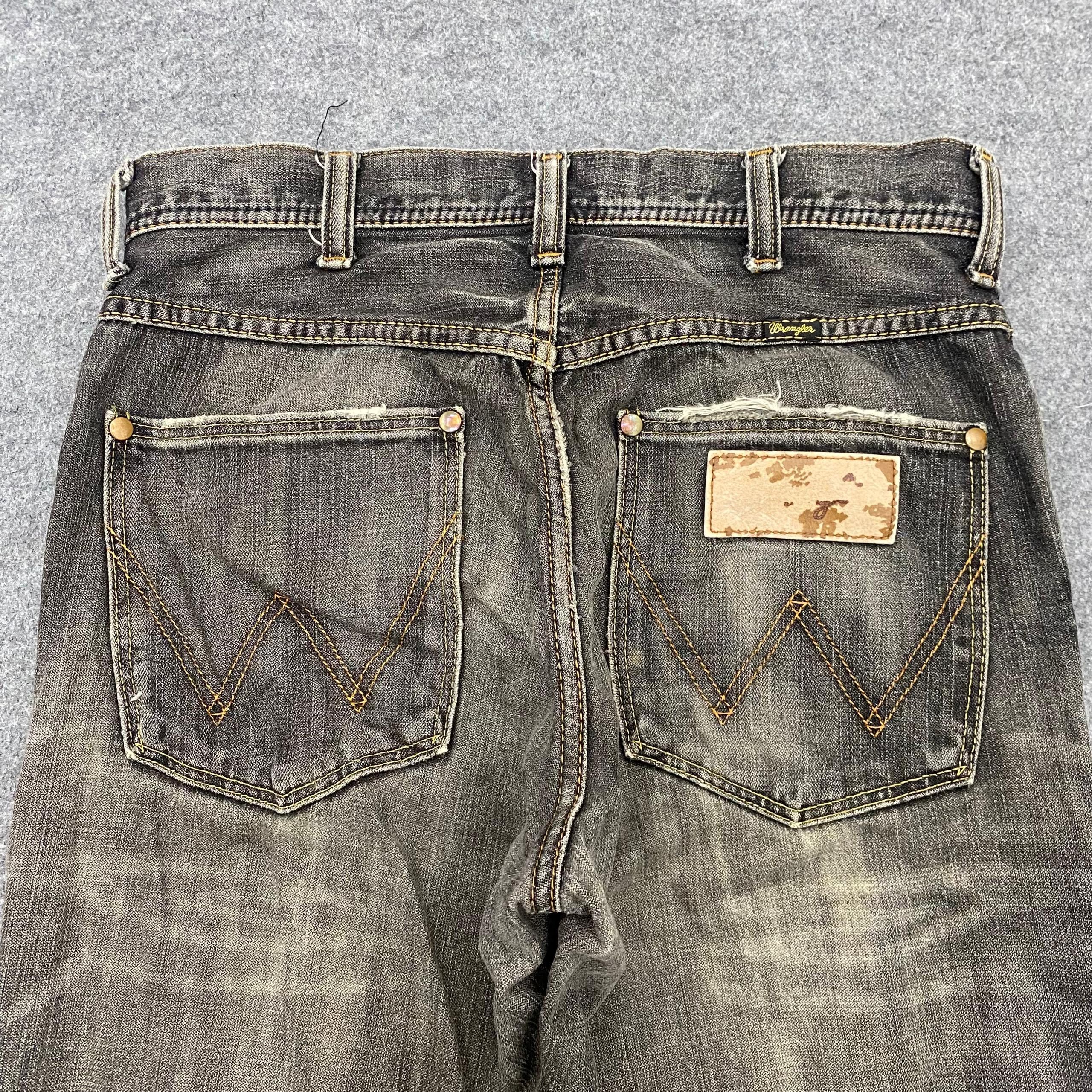 Japanese Brand 💥Best Offer💥Vintage Wrangler Distressed Denim Size US 30 / EU 46 - 14 Thumbnail