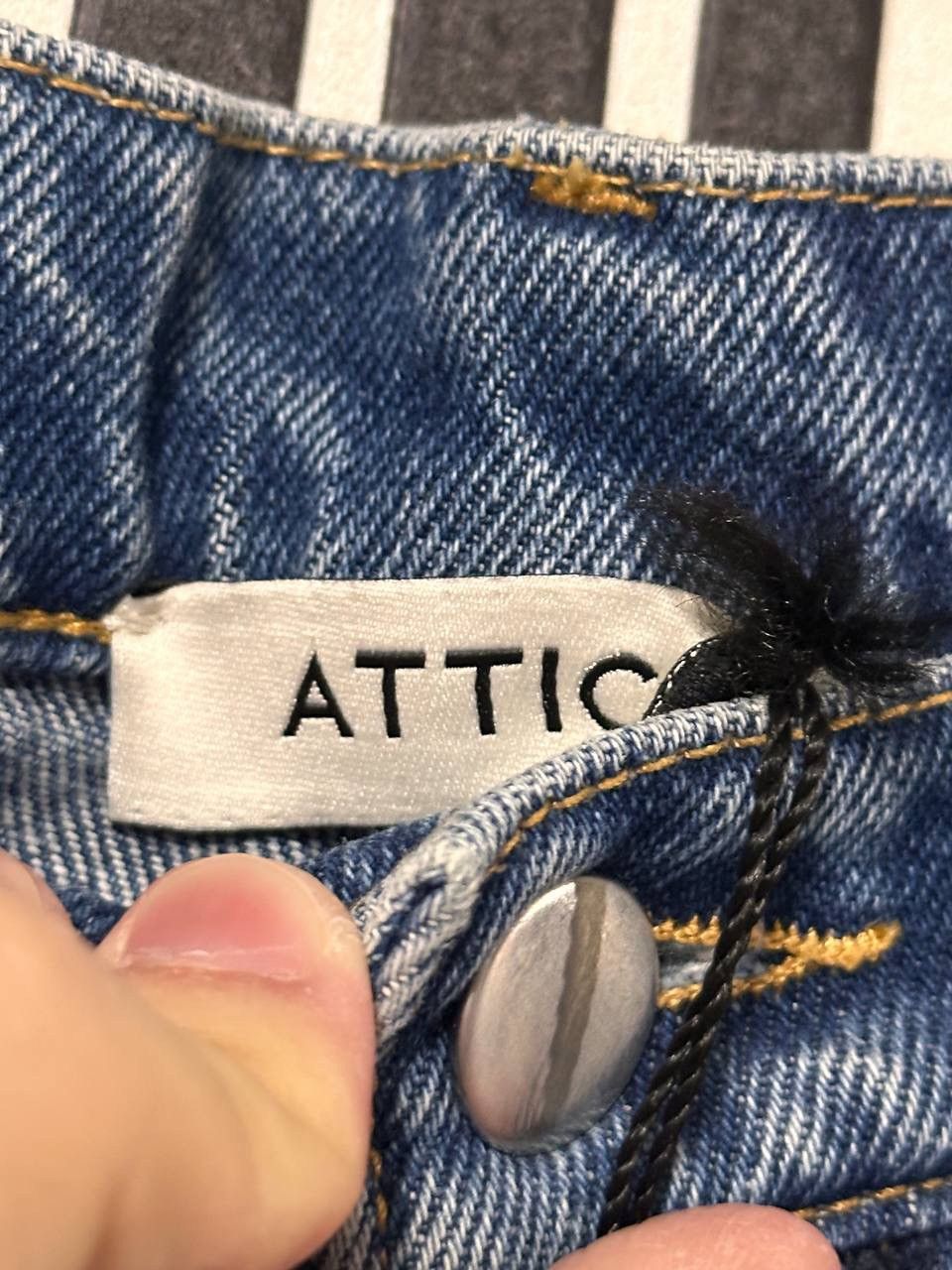 The Attico The Attico Embroidered Rarest “Sunset” Denim Pants Size 25" / US 0 / IT 36 - 6 Thumbnail