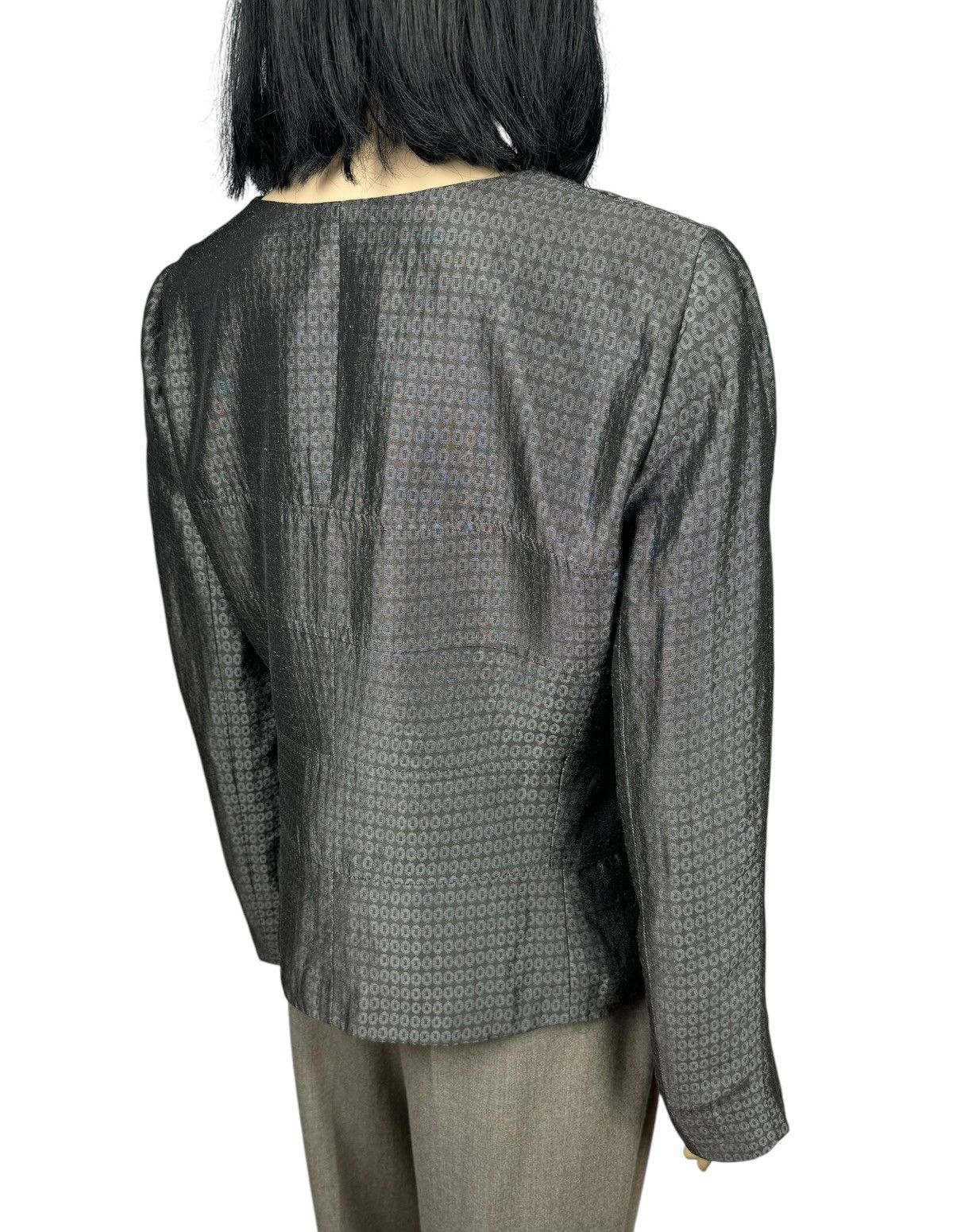 Giorgio Armani Giorgio Armani Zip Jacket Monogram Viscose-Ramie size 48 Size XL / US 12-14 / IT 48-50 - 7 Thumbnail