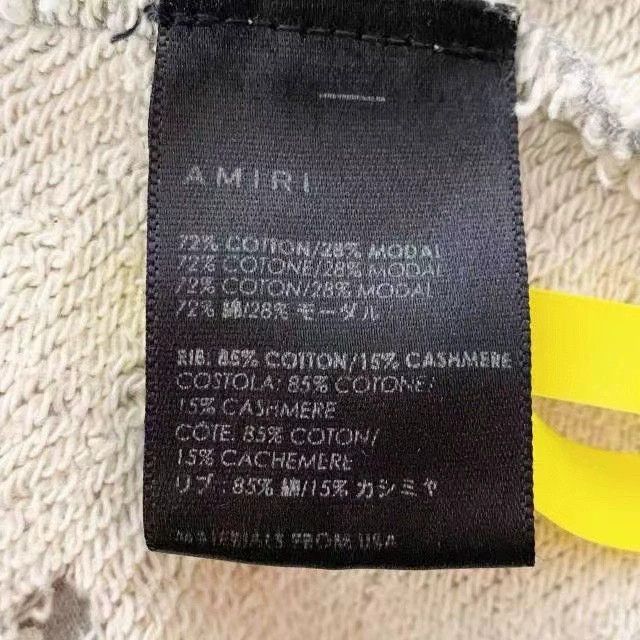 Other Amiri Bullet hole erosion letter logo round-neck sweatshir Size US XL / EU 56 / 4 - 6 Thumbnail