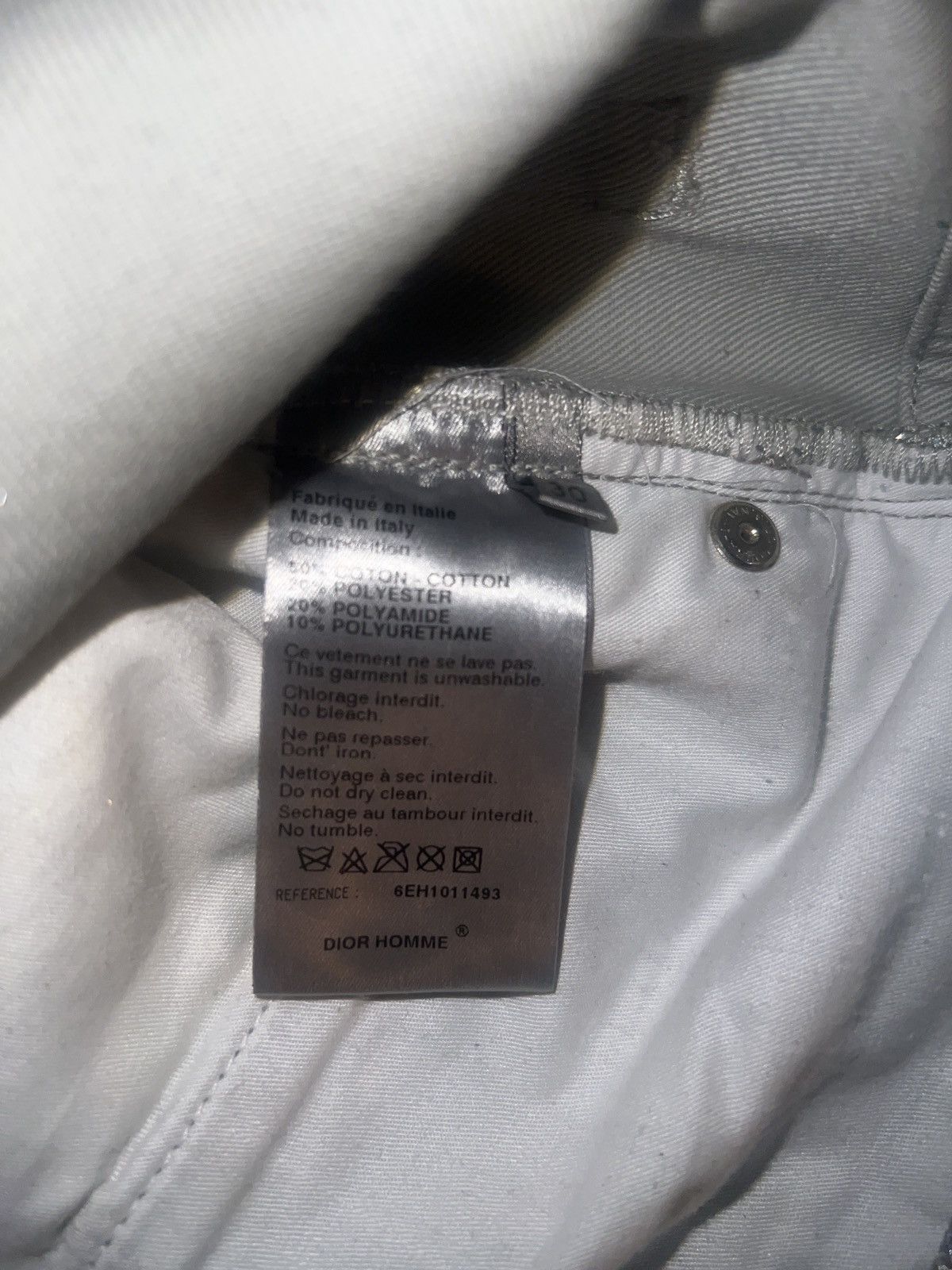 Hedi Slimane Dior SS06 Glitter Denim Size US 30 / EU 46 - 7 Thumbnail