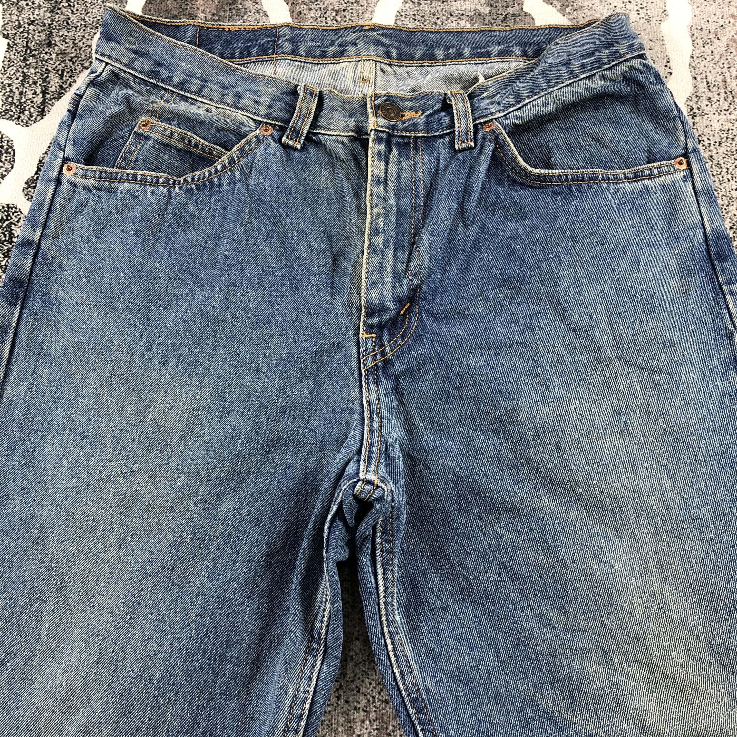 Levi's Vintage Levis 565 Jeans Blue Wash Denim KJ1060 Size US 33 - 3 Thumbnail